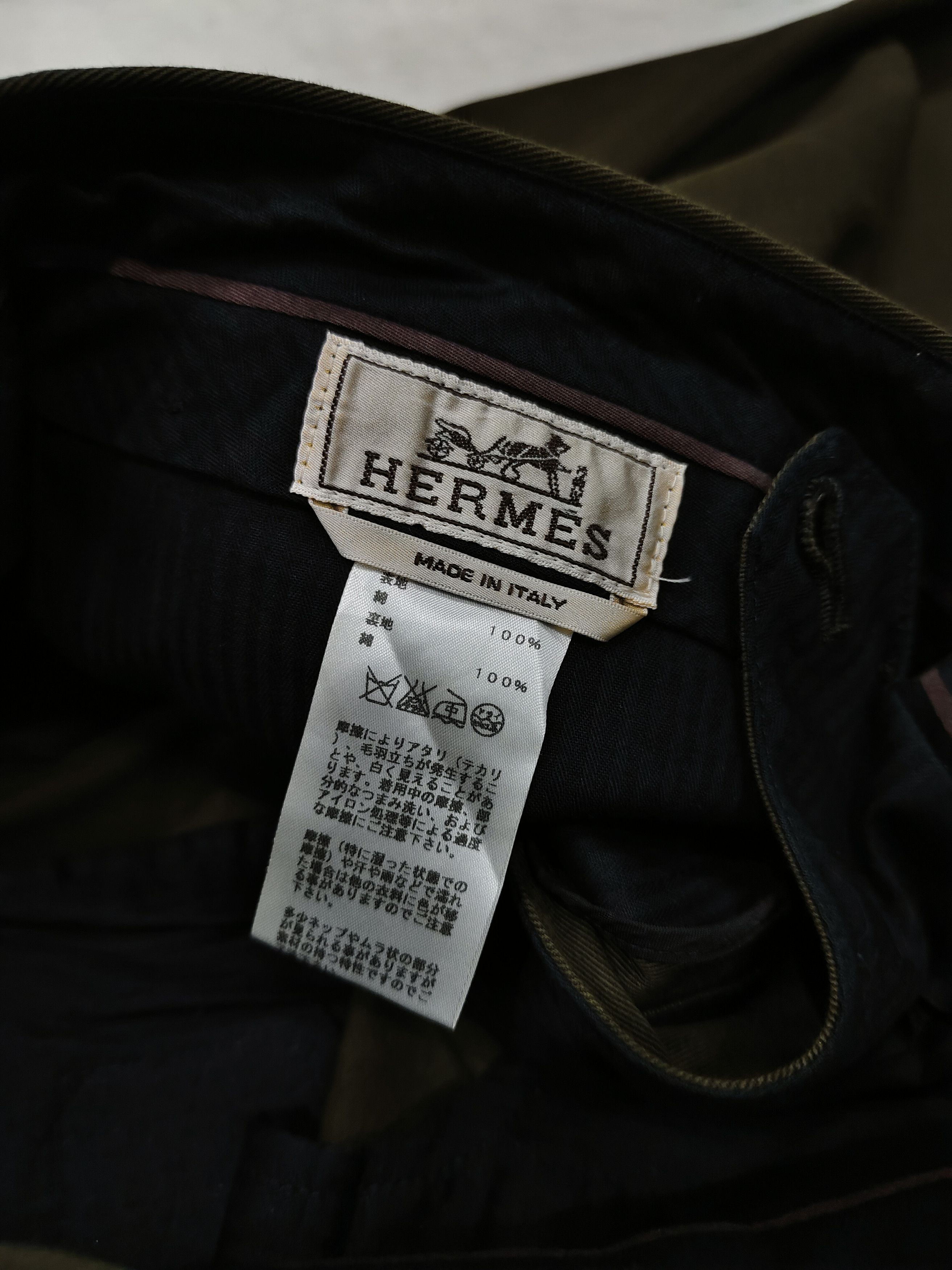 Hermes × Vintage GRAIL 🇫🇷 Vtg Hermes 2 Tone Trouser Size US 32 / EU 48 - 7 Thumbnail