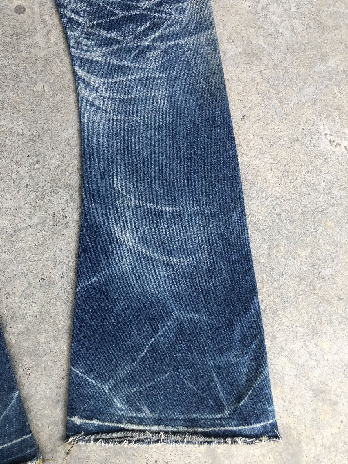 Lee Japanese Lee Flared Jeans Distressed Jeans Size US 32 / EU 48 - 12 Thumbnail