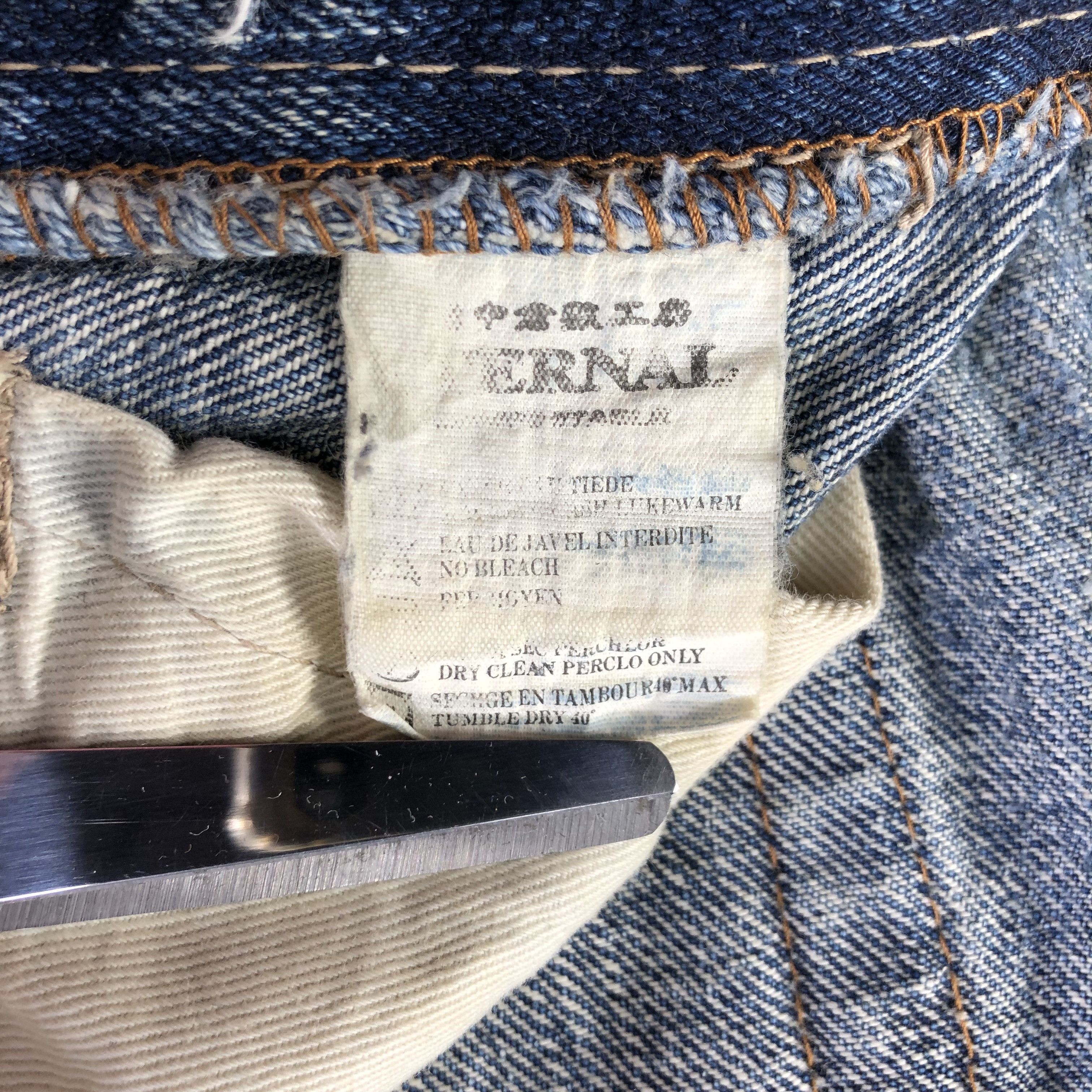 Eternal Vintage Eternal Flare Jeans Ripped Denim KJ3160 Size US 30 / EU 46 - 9 Thumbnail