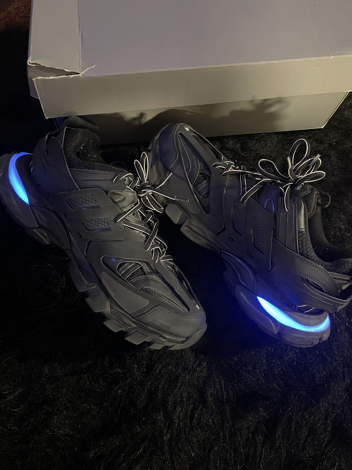 Balenciaga Balenciaga Track LED Black Size US 12 / EU 45 - 2 Thumbnail
