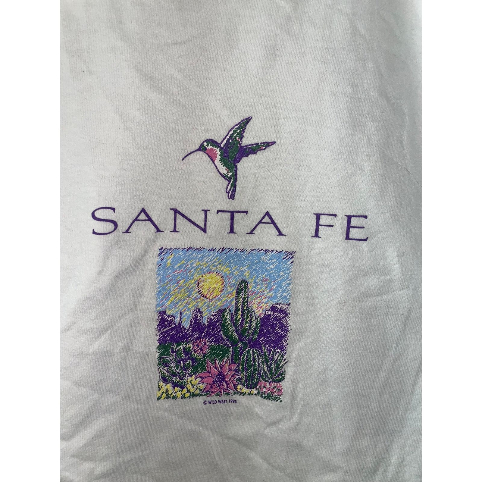 Vintage Womens Vintage Santa Fe Shirt Desert Tee Top Women 90s Large Size L / US 10 / IT 46 - 2 Thumbnail