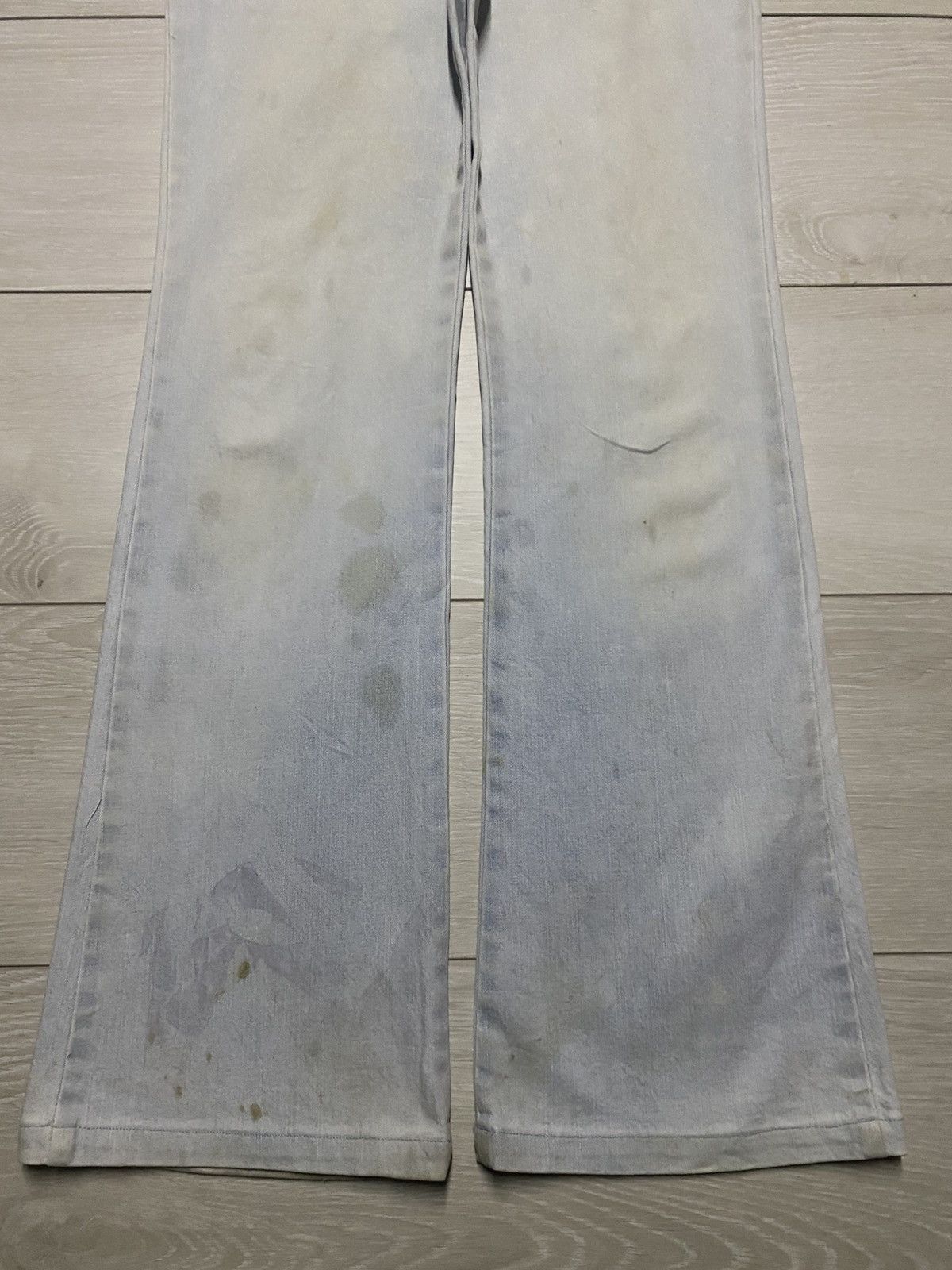 Vintage Vintage Desgaste Euro Claw Mark Flare Jeans Size 26" / US 2 / IT 38 - 5 Thumbnail
