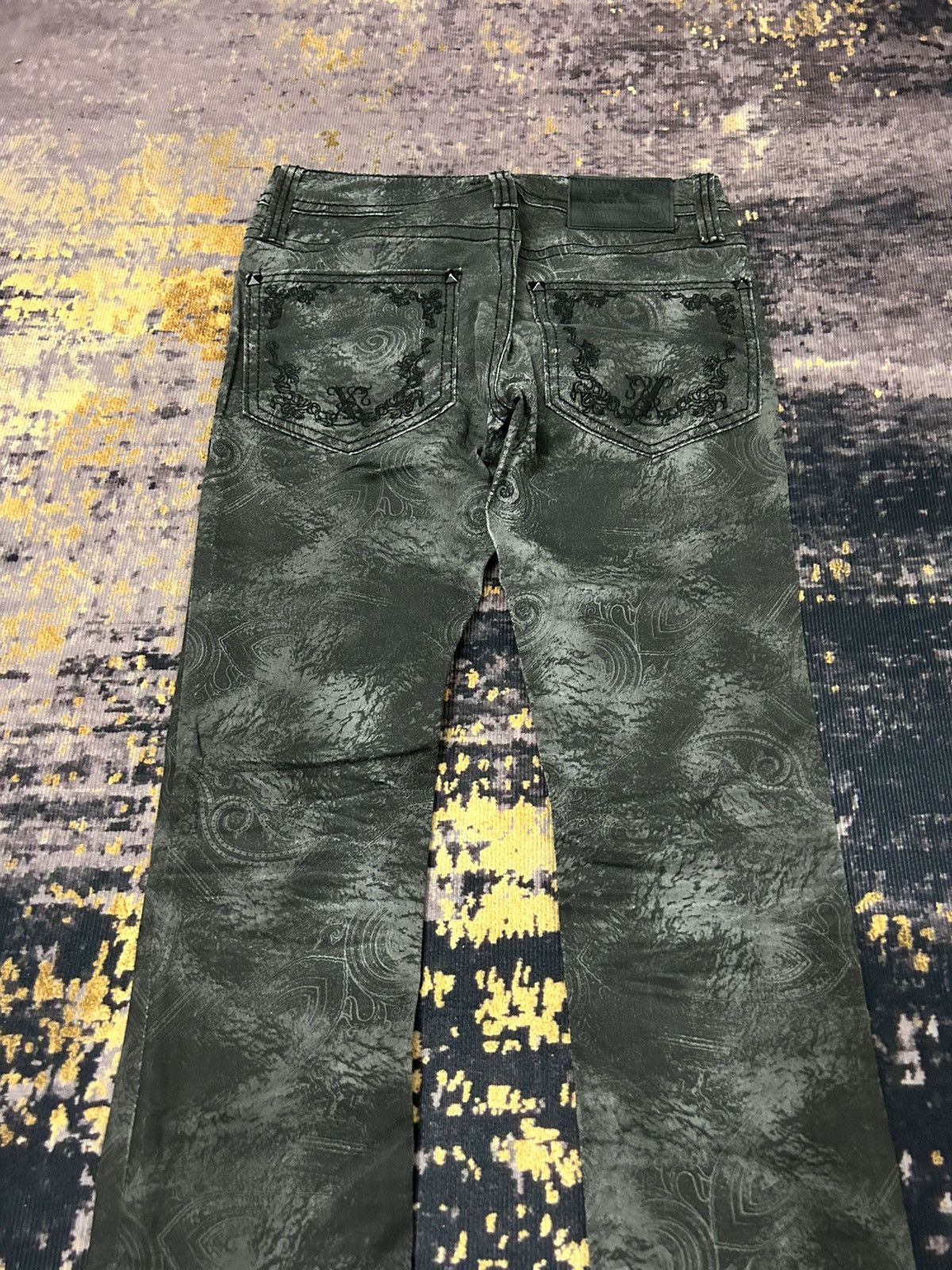 Beauty Beast Xfrm Paisley Studded Pants Size US 28 / EU 44 - 7 Thumbnail