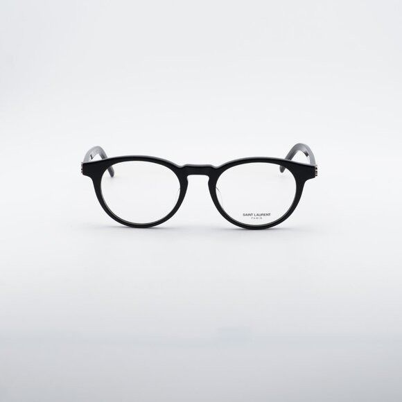 Saint Laurent Paris Saint Laurent SLM122/F 001 Round Eyeglasses Black 50mm Frame Size ONE SIZE - 2 Thumbnail