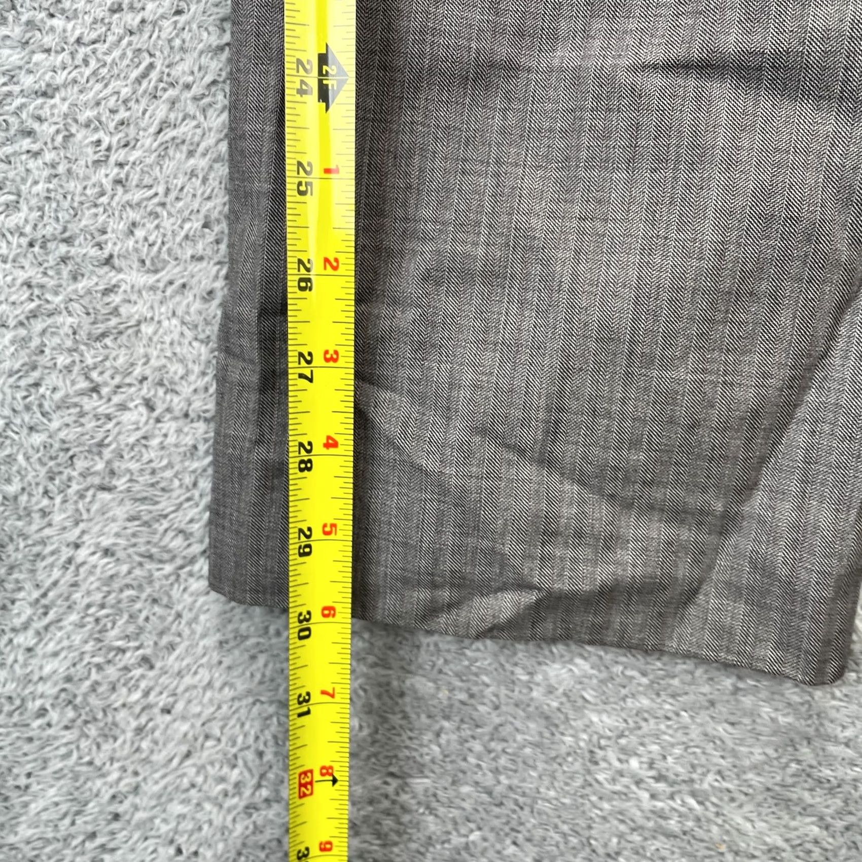 Banana Republic Banana Republic Gray Wool Blend Modern Fit Straight Leg Dress Pants Mens 30x32 Size US 32 / EU 48 - 7 Thumbnail