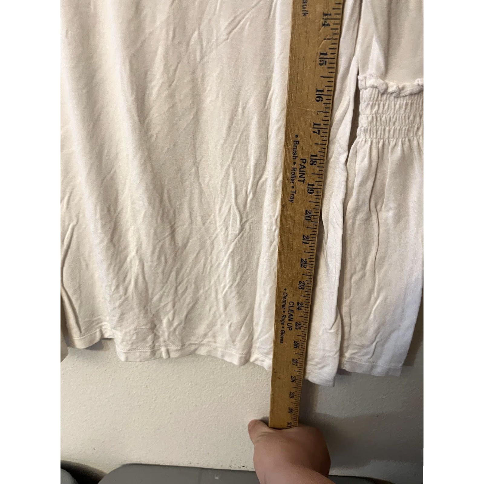 Saks Fifth Avenue Saks Fifth Avenue Blouse Shirt Bell Sleeve White Solid XL Womens Vintage 90s Hippie Classic Nautical Preppy Designer Basic Casual Workwear Size XL / US 12-14 / IT 48-50 - 4 Thumbnail