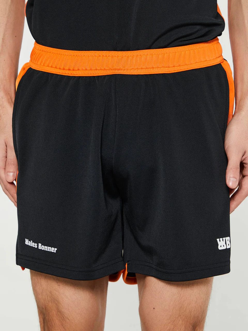 Wales Bonner o1h1sh10525 Home Jersey Shorts in Black Size US 34 / EU 50 - 2 Thumbnail
