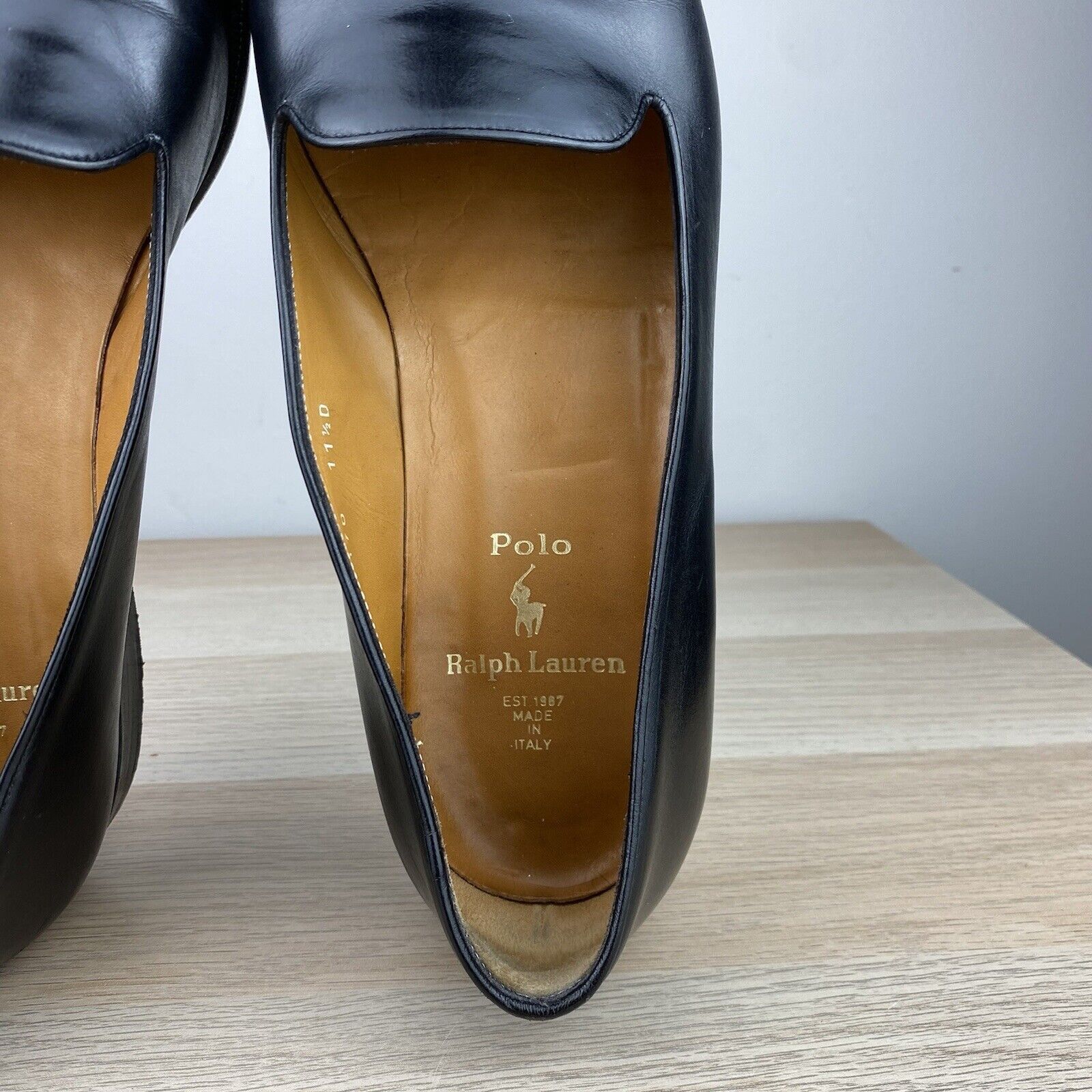 Polo Ralph Lauren Polo Ralph Lauren Tuxedo Opera Loafers 11.5D Black Leather Size US 11.5 / EU 44-45 - 11 Thumbnail