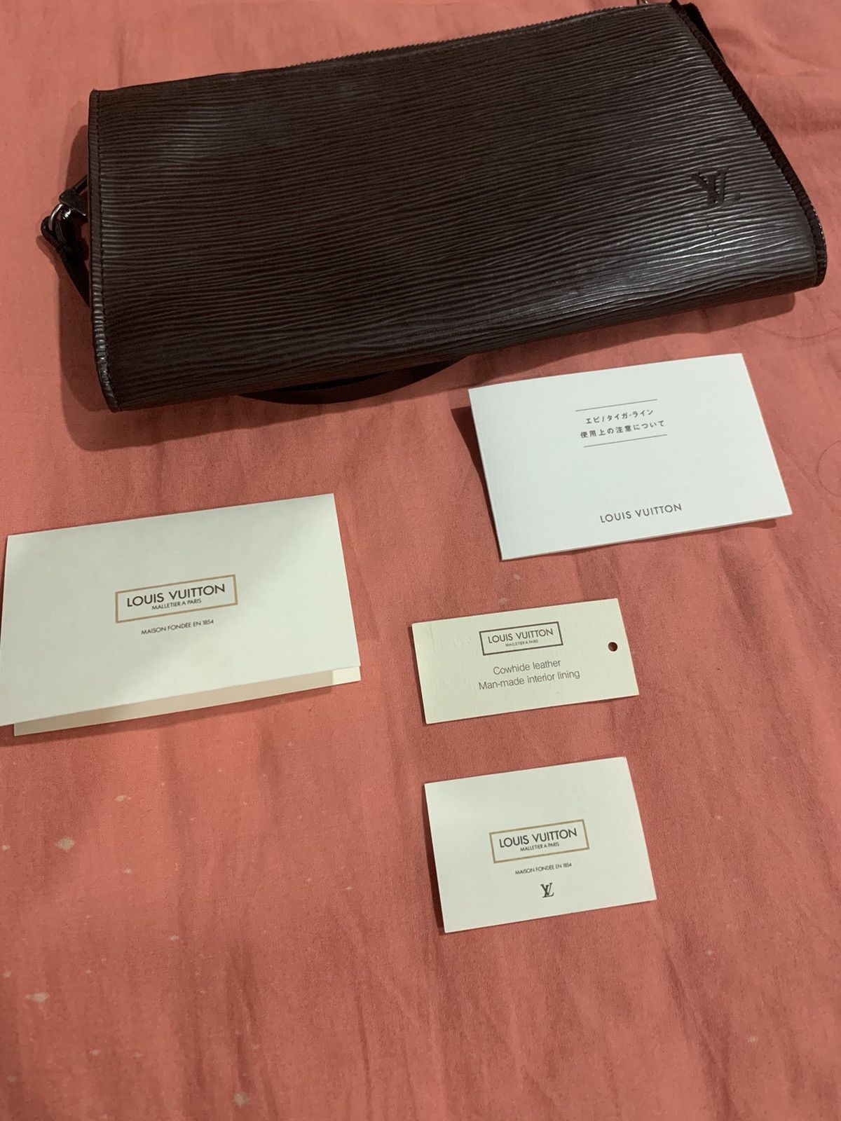 Louis Vuitton Louis Vuitton brown epi leather pochette clutch Size ONE SIZE - 8 Thumbnail