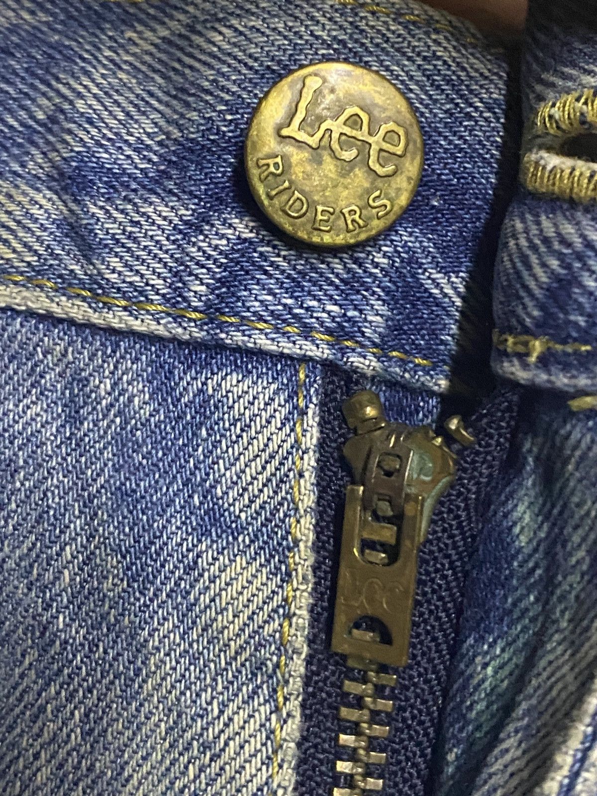 Lee × Number (N)ine Vintage Lee Riders Mud Wash Distressed Loose Jeans Size US 32 / EU 48 - 9 Thumbnail
