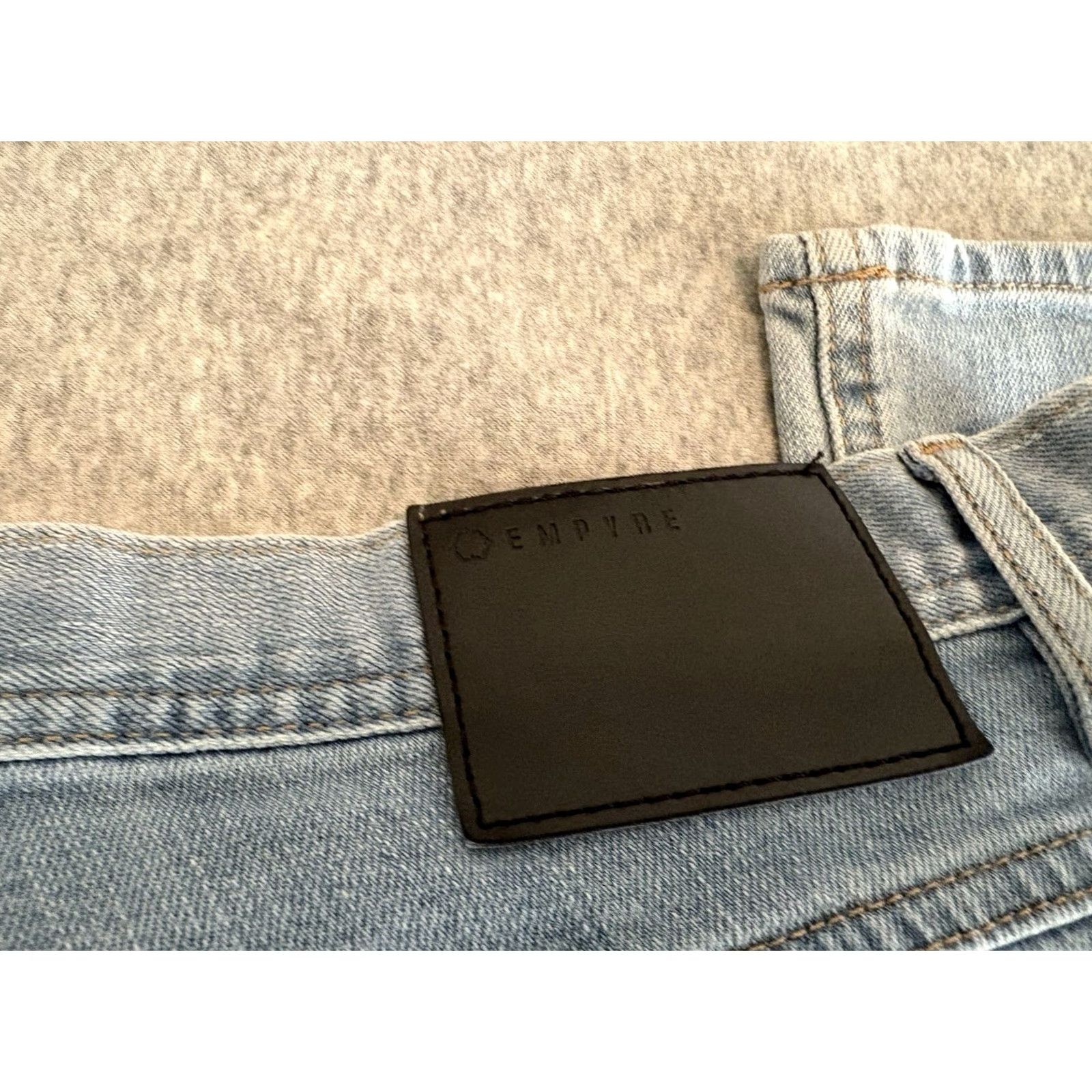 Empyre Empyre Jeans Mens 34x32 Denim Blue Cotton Blend Regular Straight Inseam 32 Jeans Size US 34 / EU 50 - 7 Thumbnail