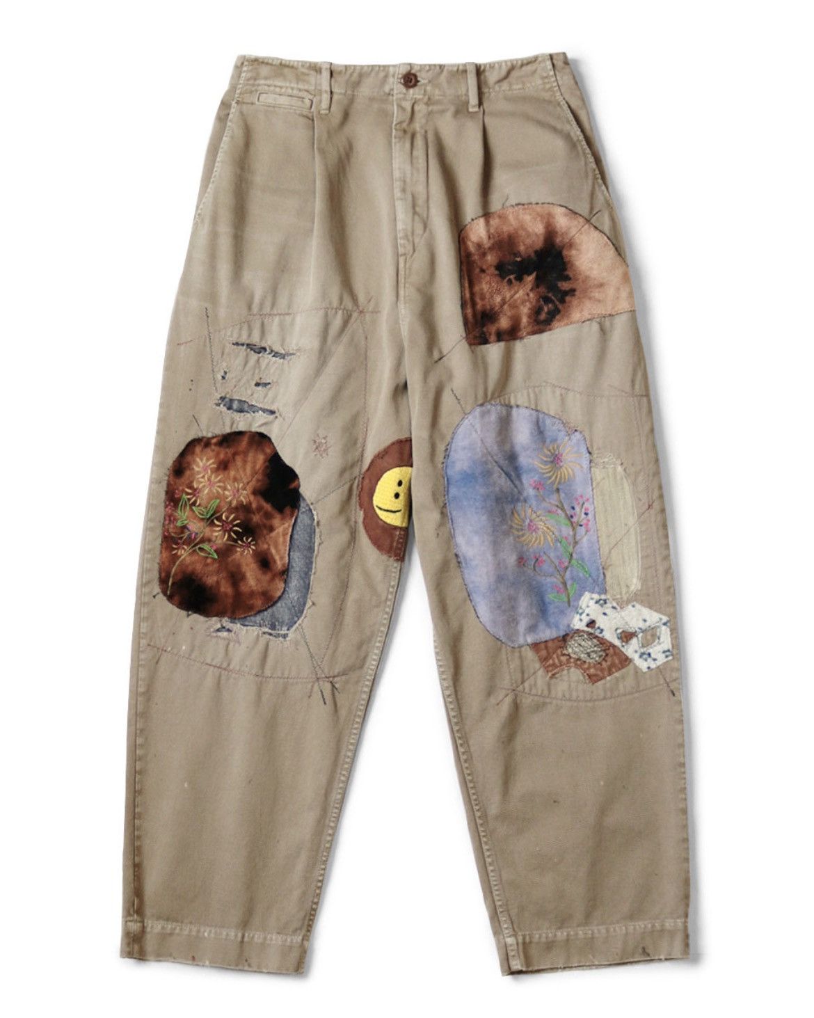 Kapital Katsuragi High Waist Pants Gypsy Patch Remake size 3