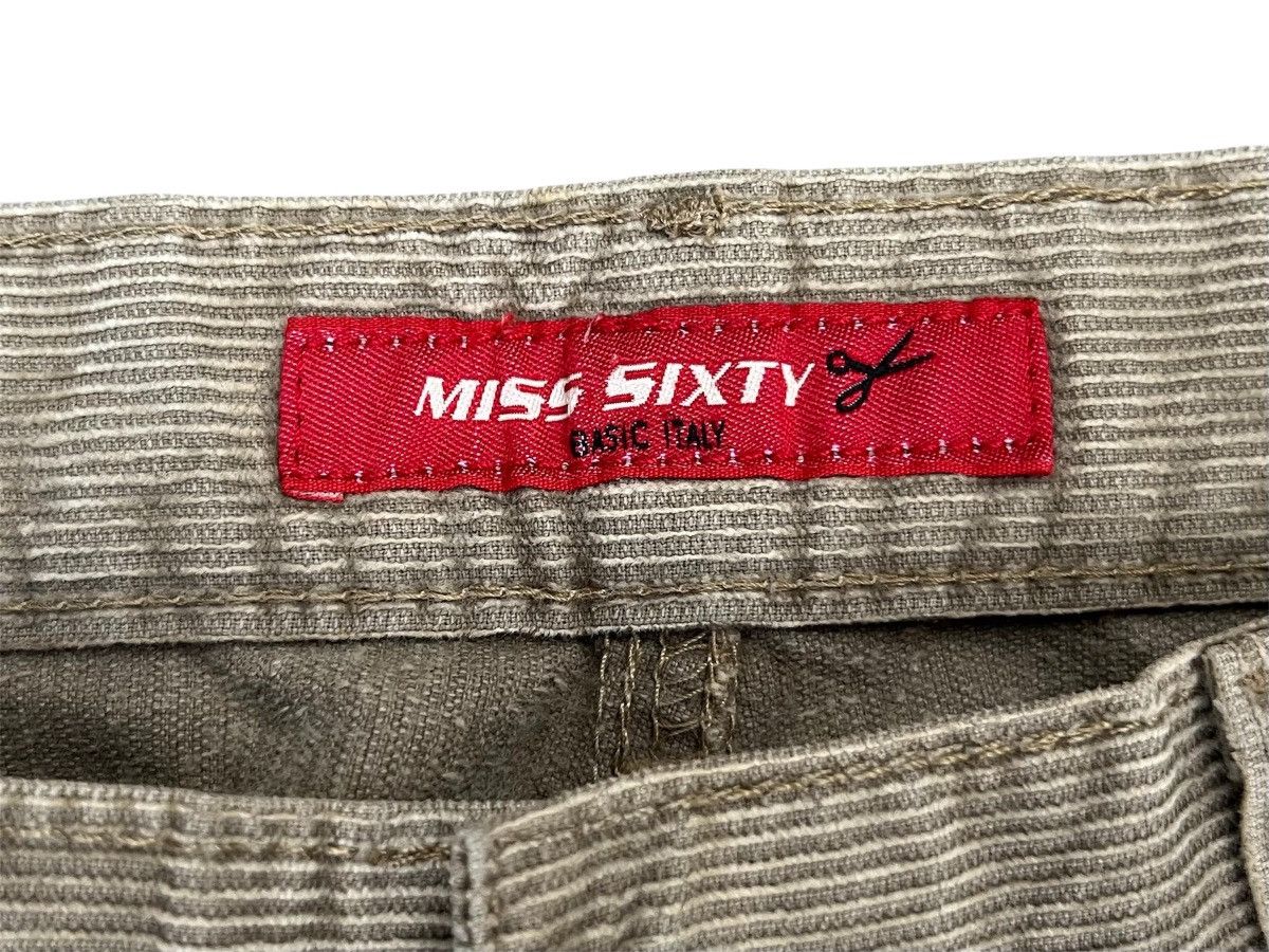 Seditionaries MISS SIXTY Patchwork Corduroy Flare Jeans Size 26" / US 2 / IT 38 - 8 Thumbnail