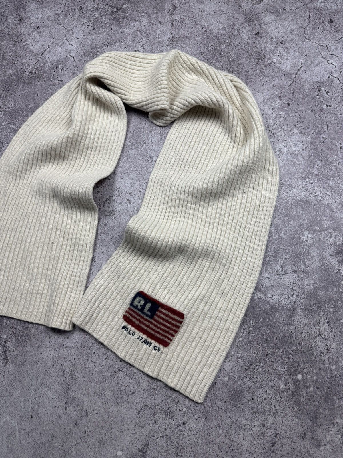 Polo Ralph Lauren Vintage Polo Ralph Lauren USA Knitted Scarf Size ONE SIZE - 6 Thumbnail