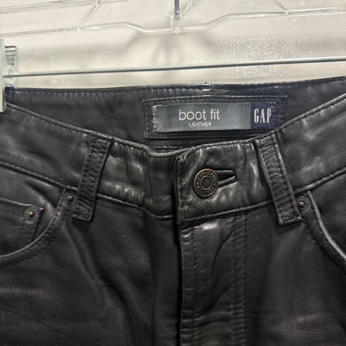 Gap Vintage Genuine Leather Boot Fit Pants Size US 30 / EU 46 - 3 Thumbnail