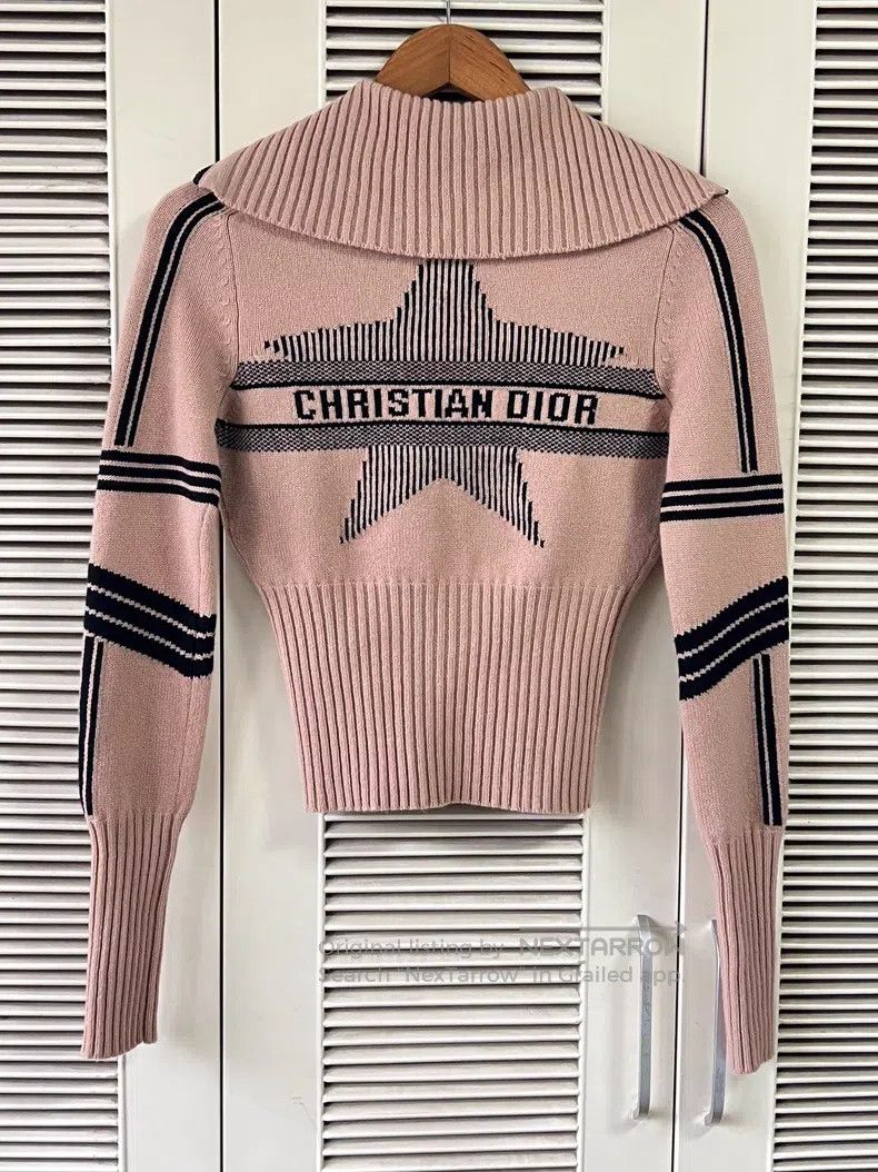 Dior Dior Pink knitted cardigan coat Size XXS / US 00 / IT 34 - 2 Thumbnail
