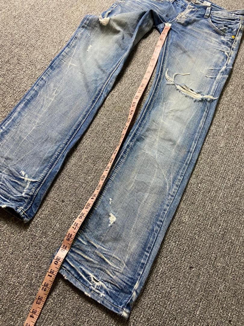 Japanese Brand YANU Collection Distressed Denim Ripped Jeans (184) Size US 29 - 7 Thumbnail