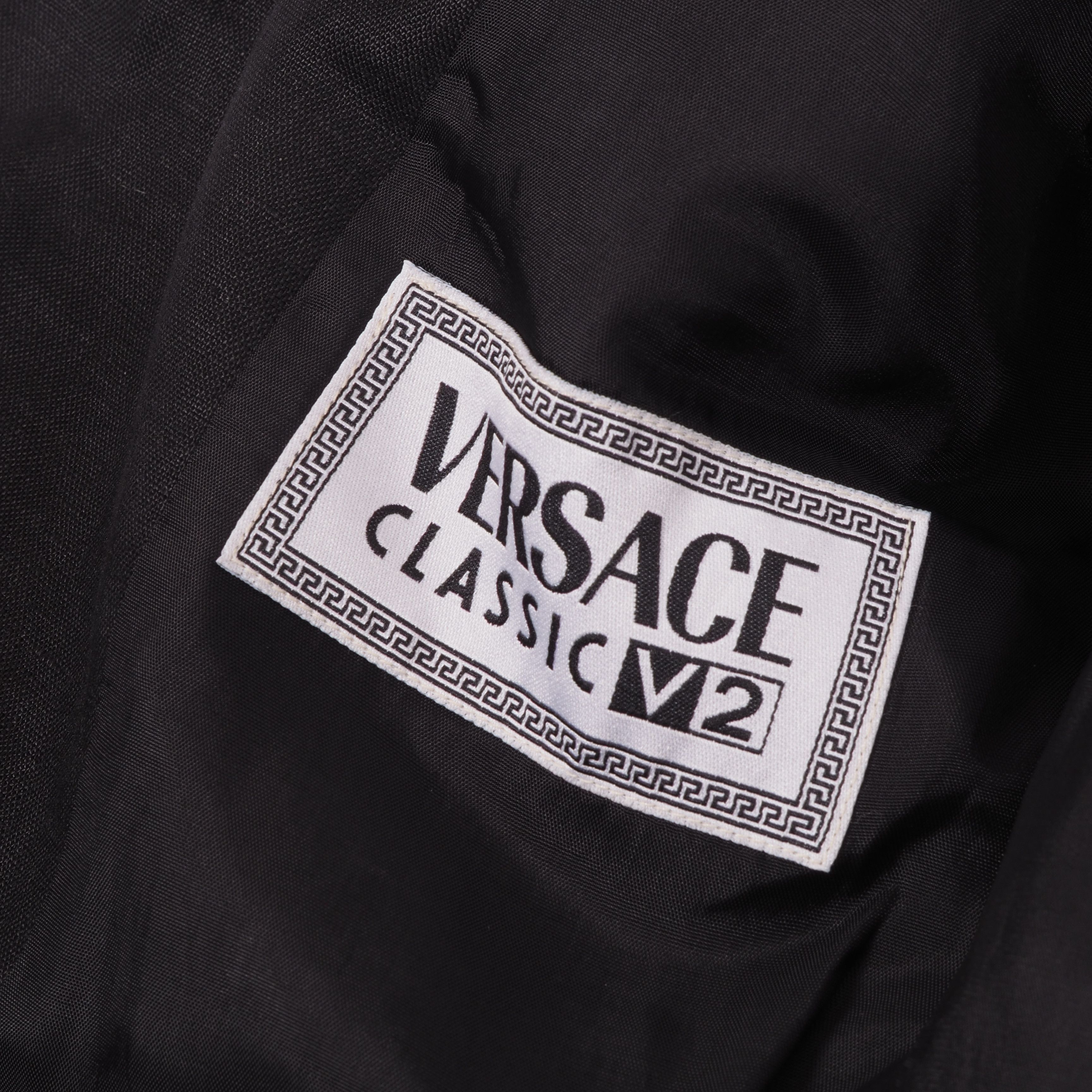 Versace × Vintage GIANNI VERSACE V2 Vintage Black Skirt Blazer Jacket Suit Set Size S / US 4 / IT 40 - 10 Thumbnail