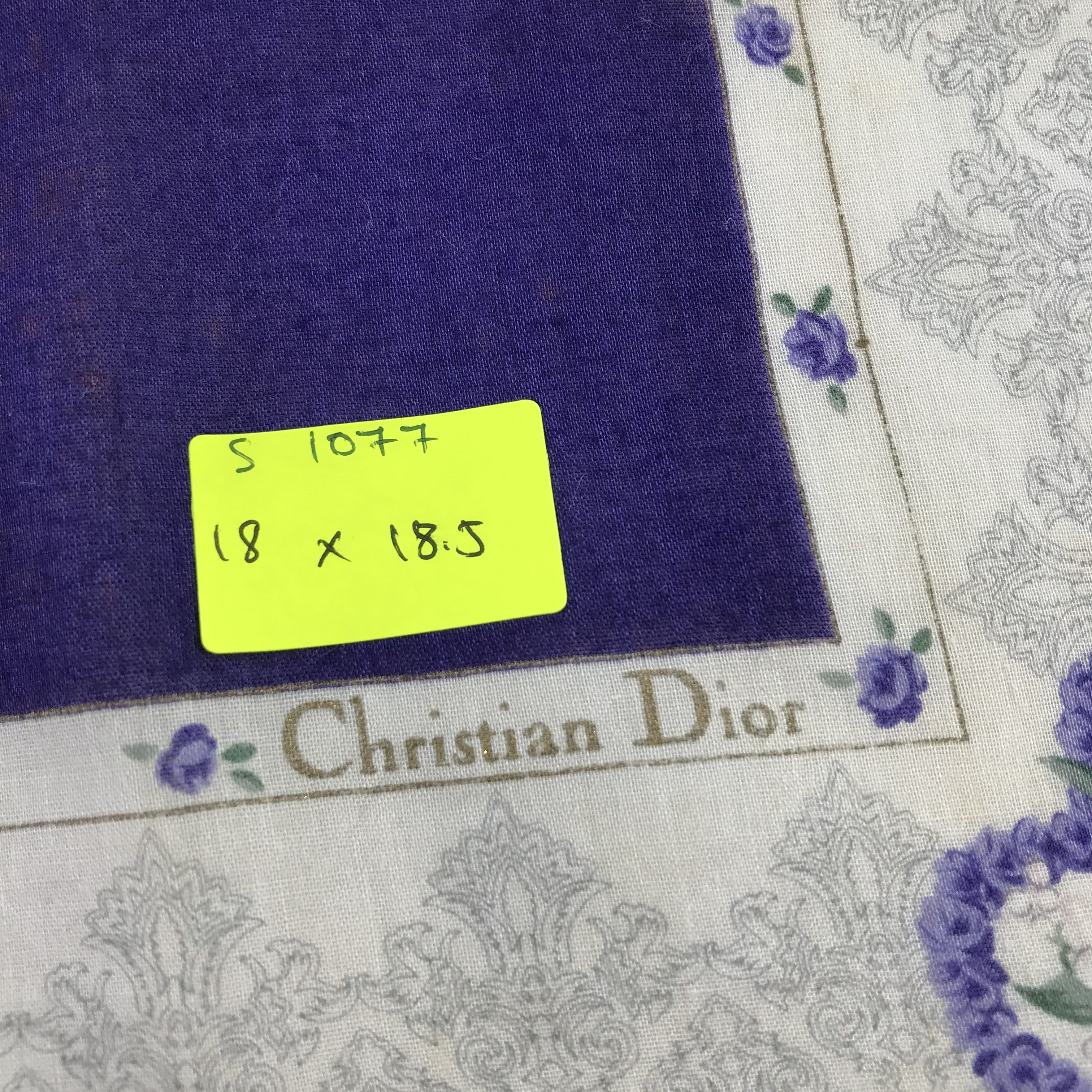 Christian Dior Monsieur × Vintage Christian Dior Bandana / Handkerchief / Neckerchief - S1077 Size ONE SIZE - 5 Thumbnail