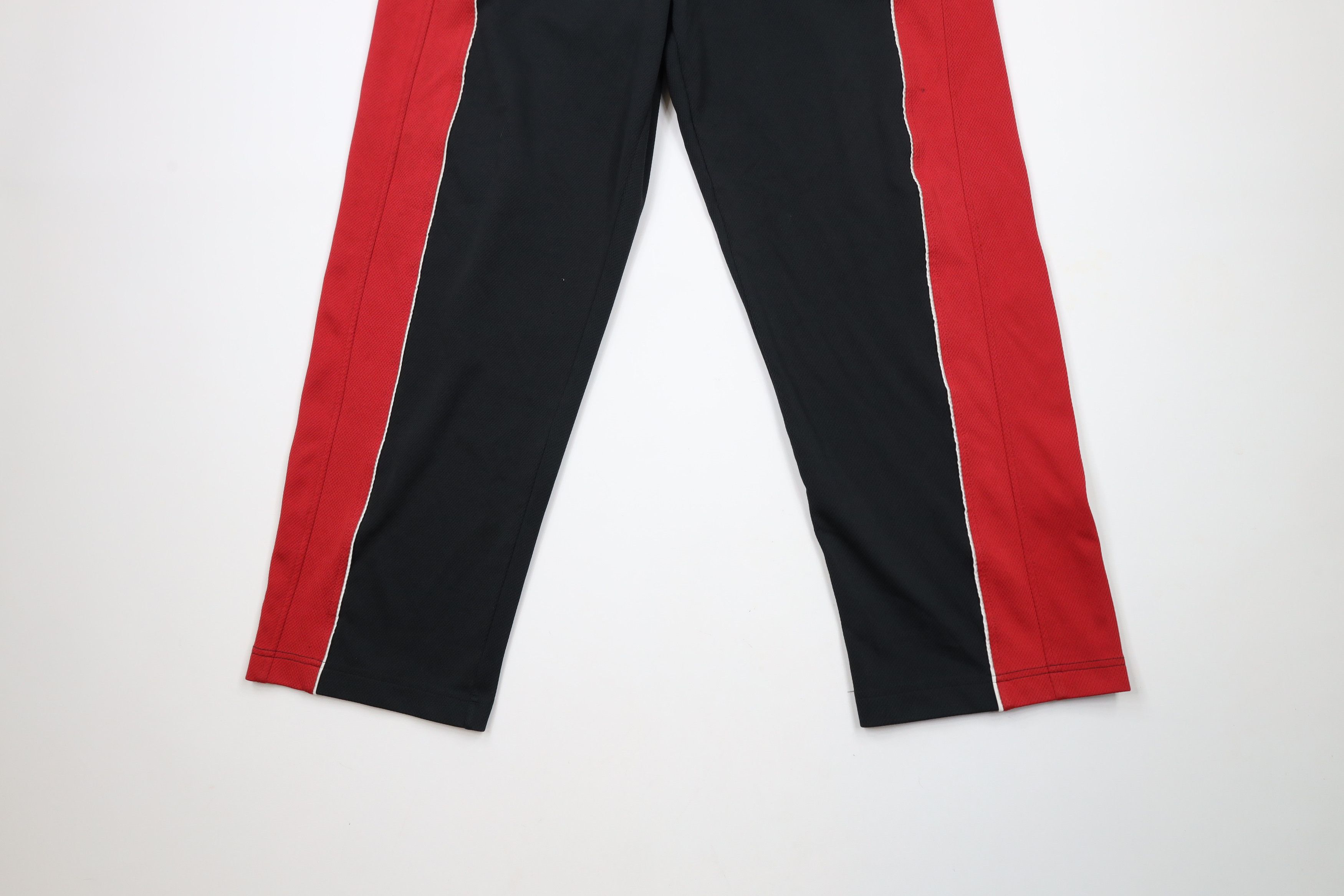 Nike × Vintage Vintage Nike Basketball Mini Swoosh Wide Leg Pants Black Size US 36 / EU 52 - 4 Thumbnail