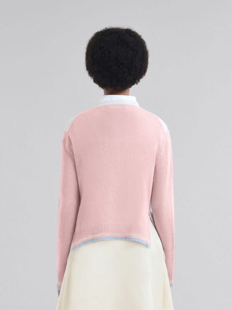 Marni o1f1d3z0326 Wool Jumper with Jacquard Snake in Multicolor Size XL / US 12-14 / IT 48-50 - 3 Thumbnail