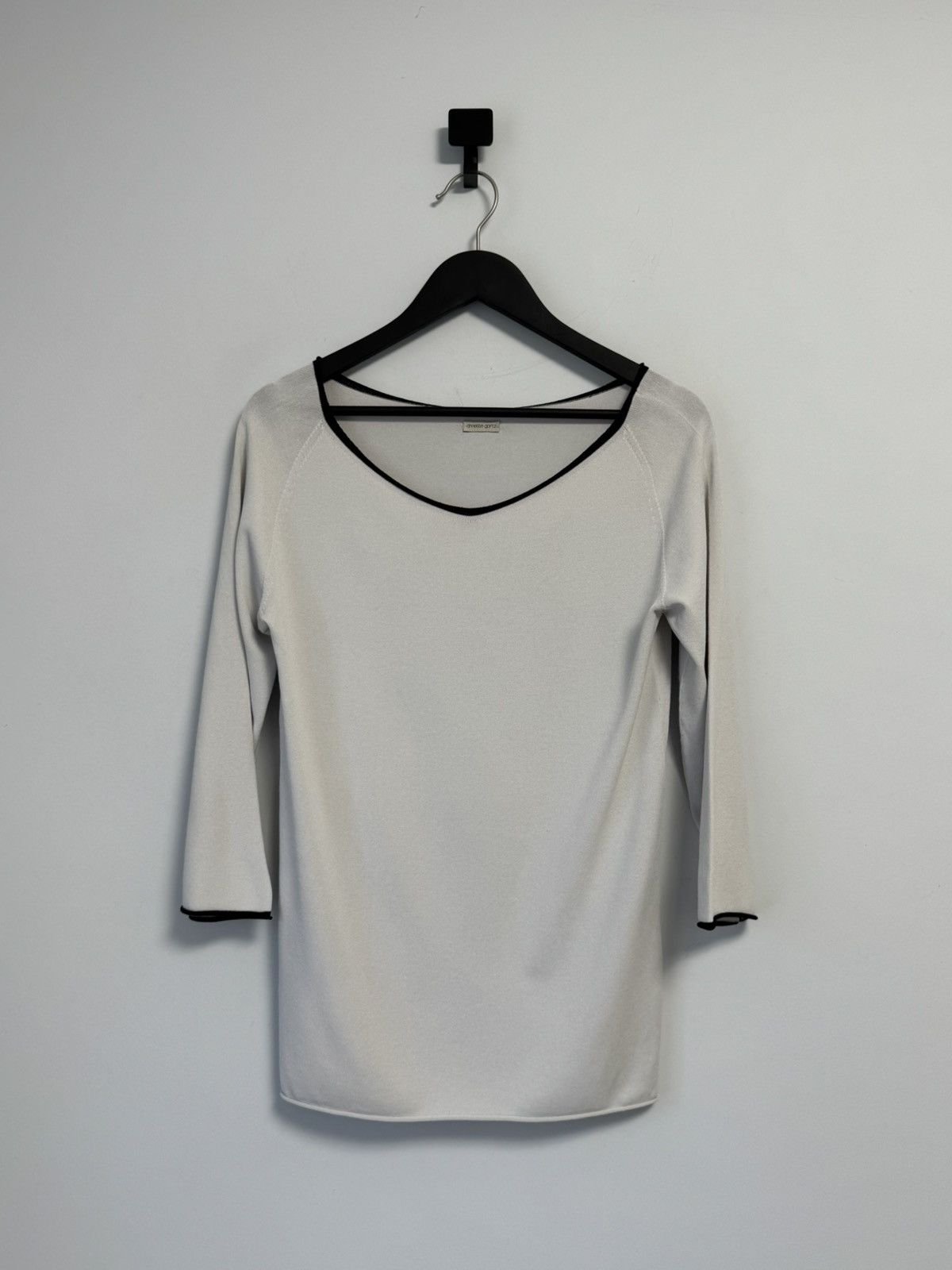 Annette Gortz Annette Gortz White Mesh Pullover Women's Sweater Size L / US 10 / IT 46 - 1 Thumbnail