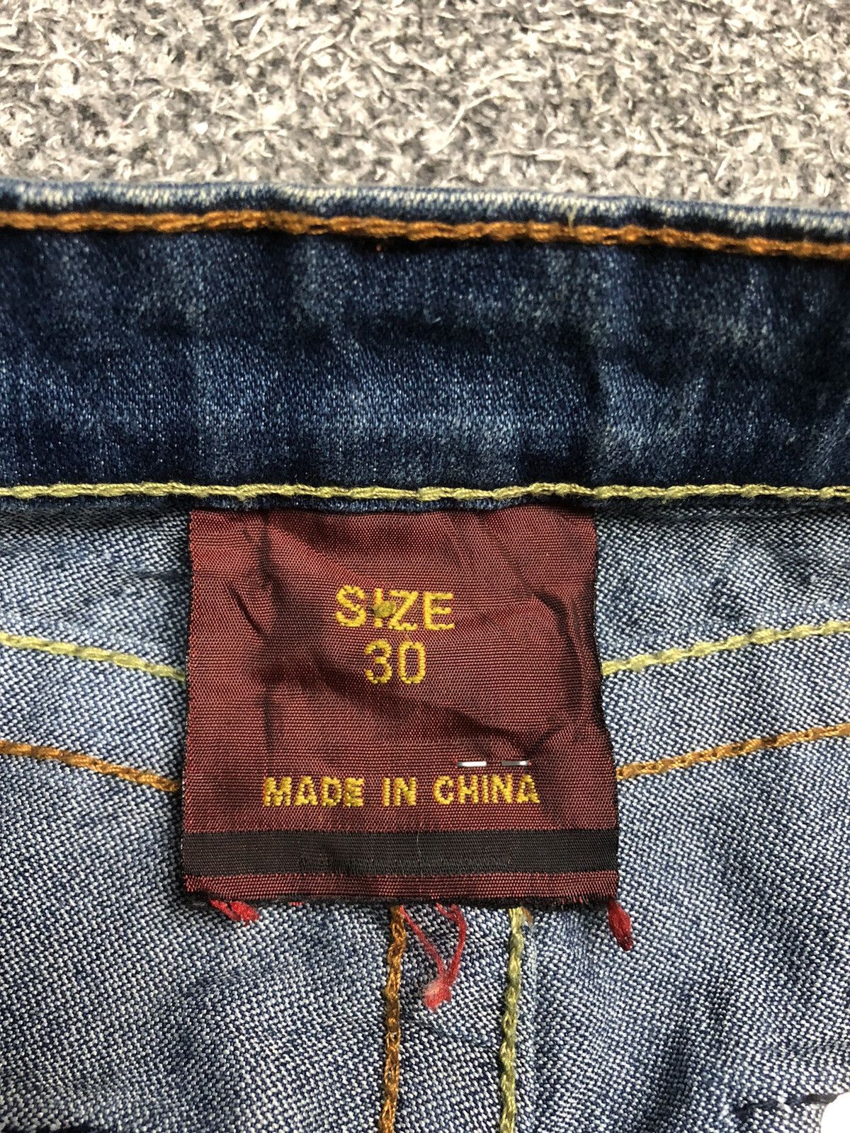 Japanese Brand Vintage True Religion Joey Studded Twisted Flare Jeans Size 32" / US 10 / IT 46 - 24 Thumbnail