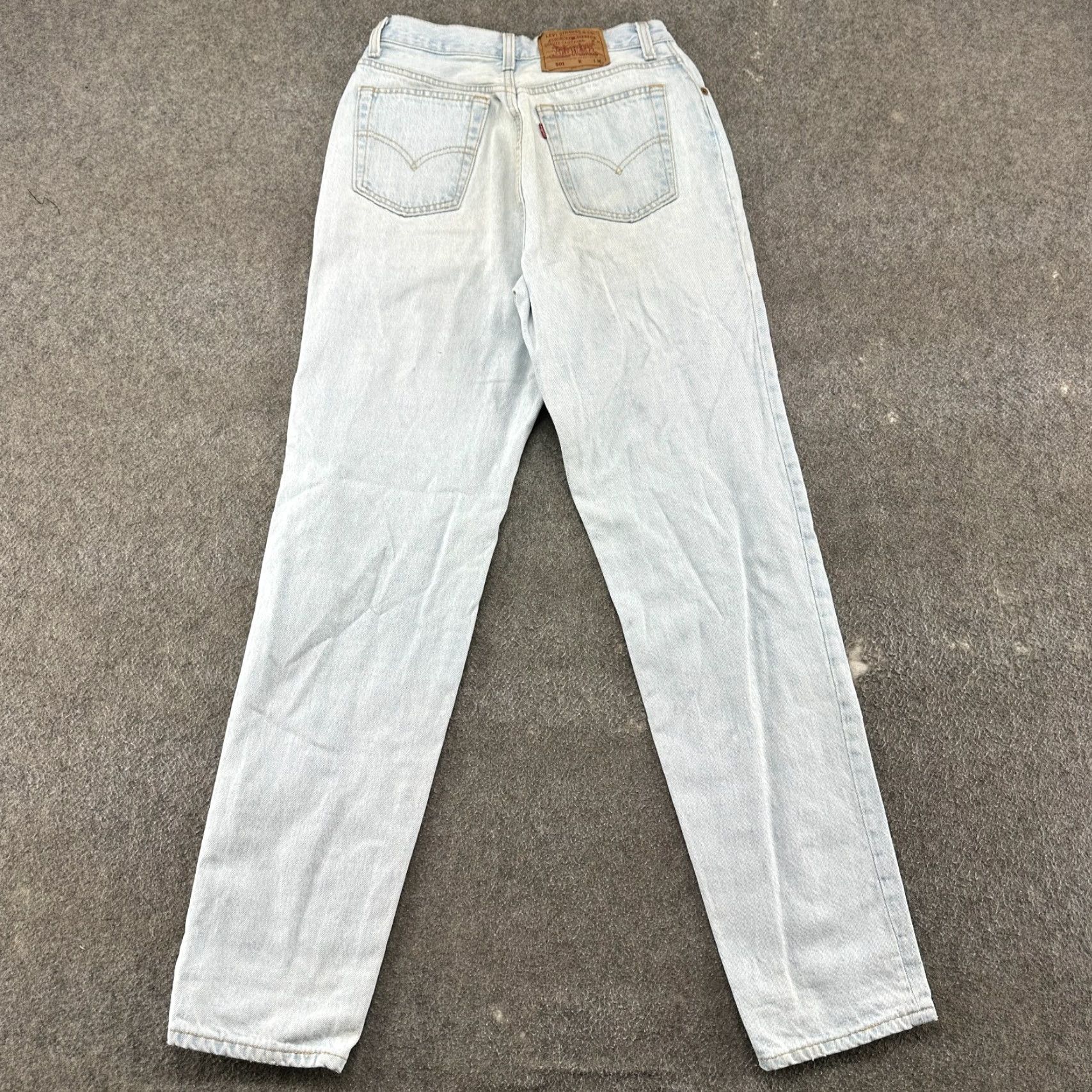 Levi's VINTAGE Levi's 501 Jeans Womens 11 Blue Straight Regular Light Wash Denim USA 90s Jeans Size 32" / US 10 / IT 46 - 7 Thumbnail