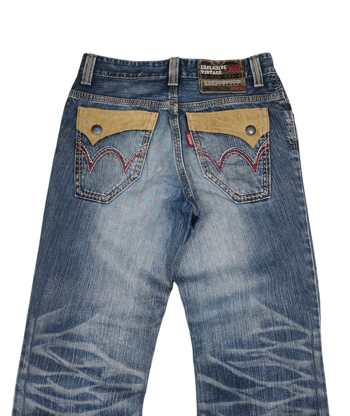 Tornado Mart Vintage Edwin Distressed Flared,Bootcuts Jeans Size US 31 - 5 Thumbnail