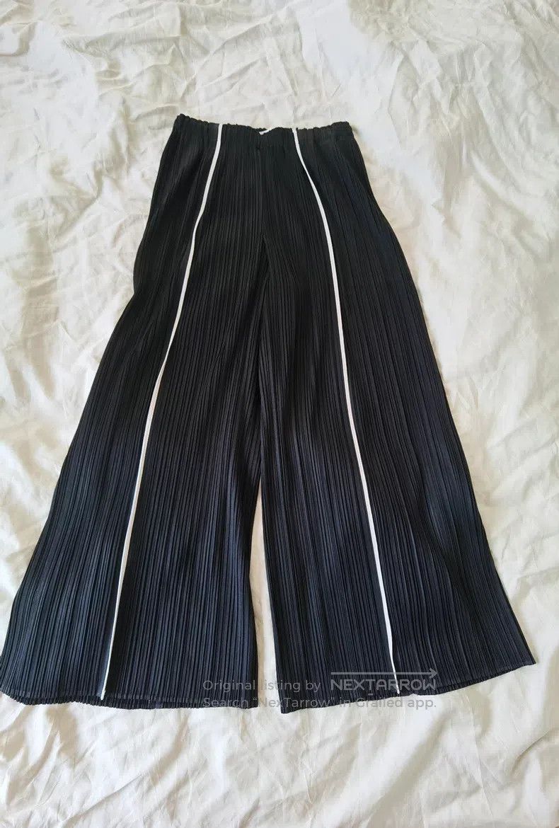 Issey Miyake Issey Miyake size:3 Black Shrimp Line Pants Size 31" - 1 Thumbnail