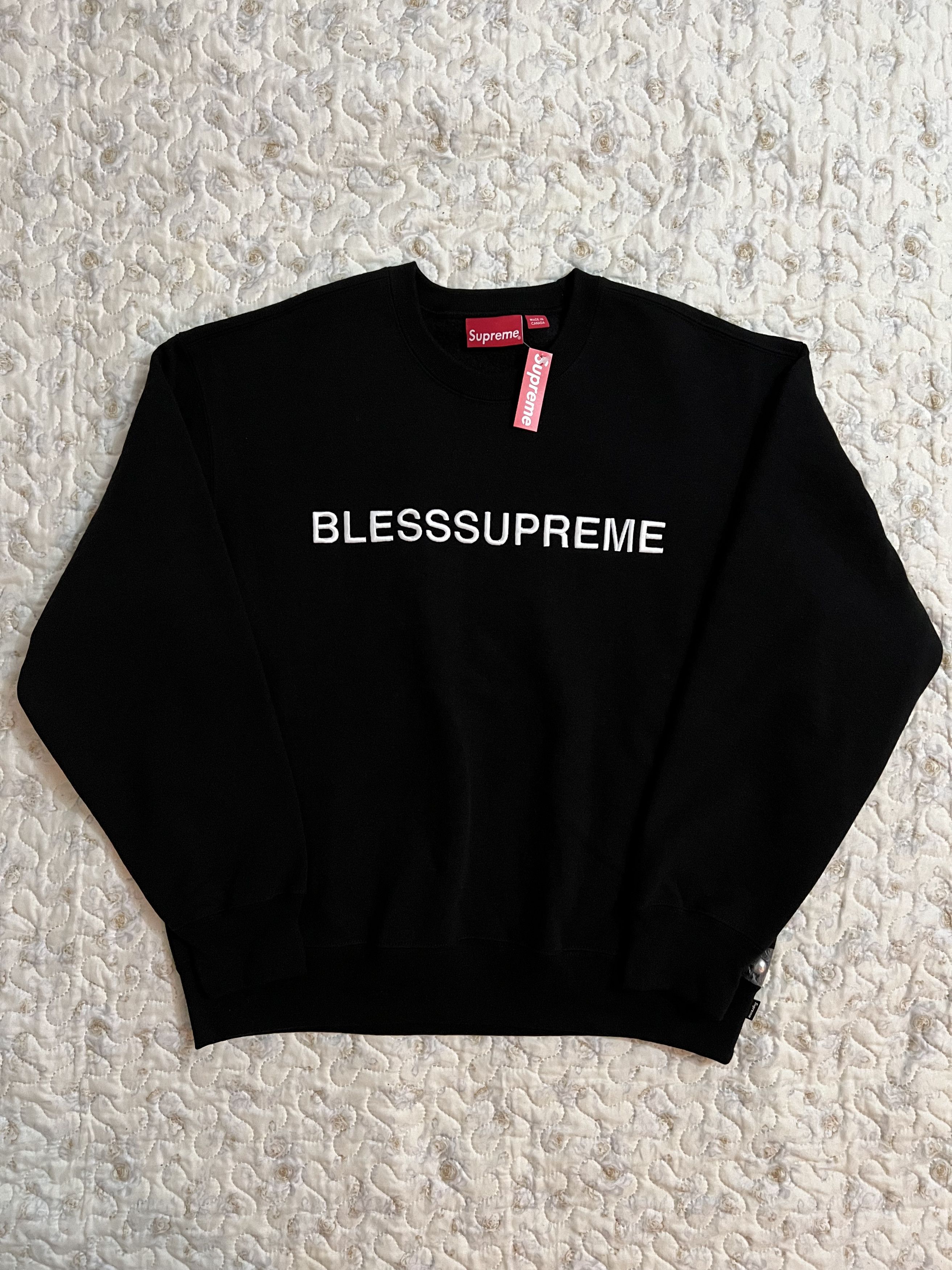 Supreme Supreme Bless Crewneck black M sweatshirt | Grailed