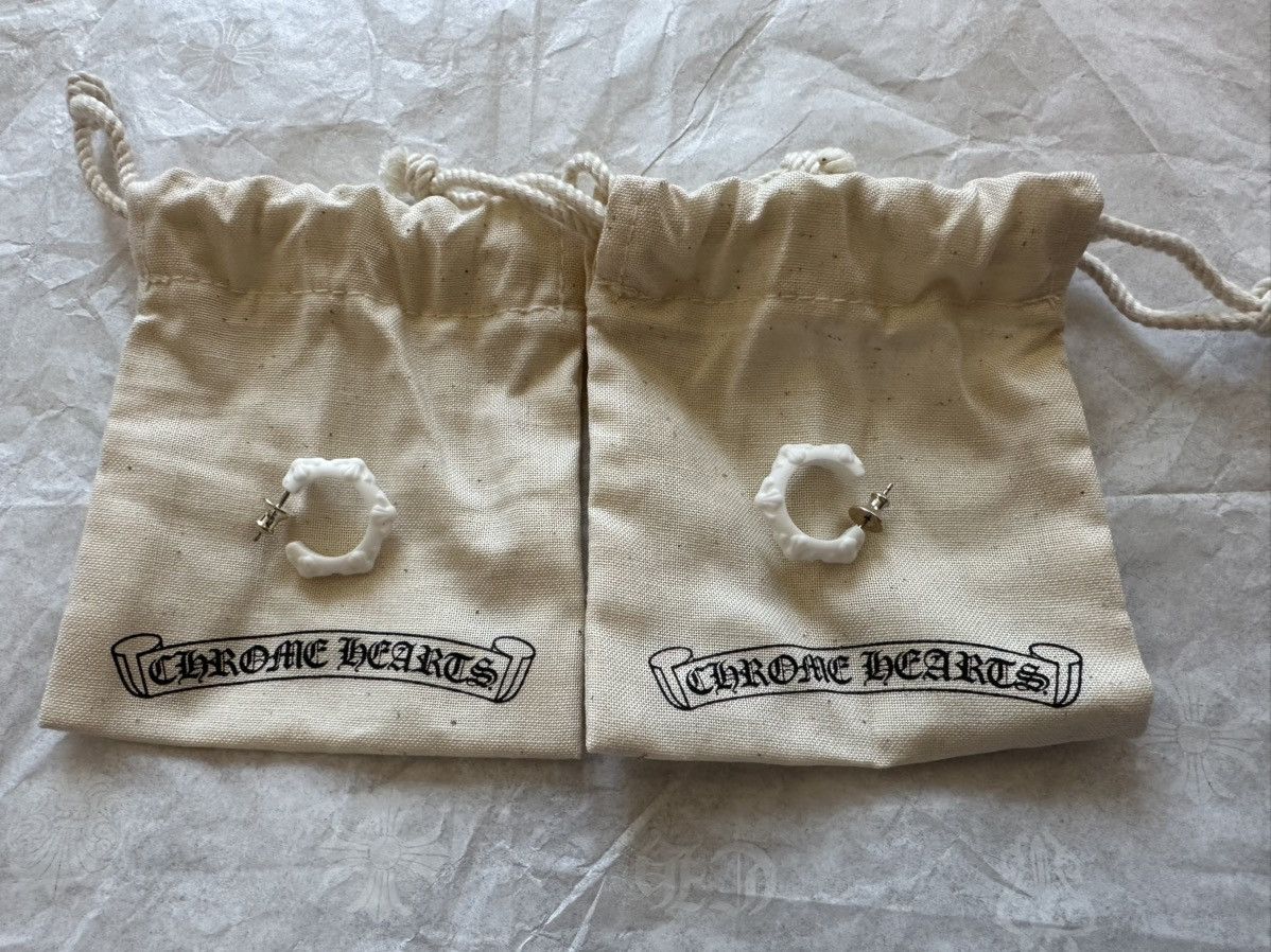 Chrome Hearts Chrome hearts silicone earrings white Size ONE SIZE - 3 Thumbnail