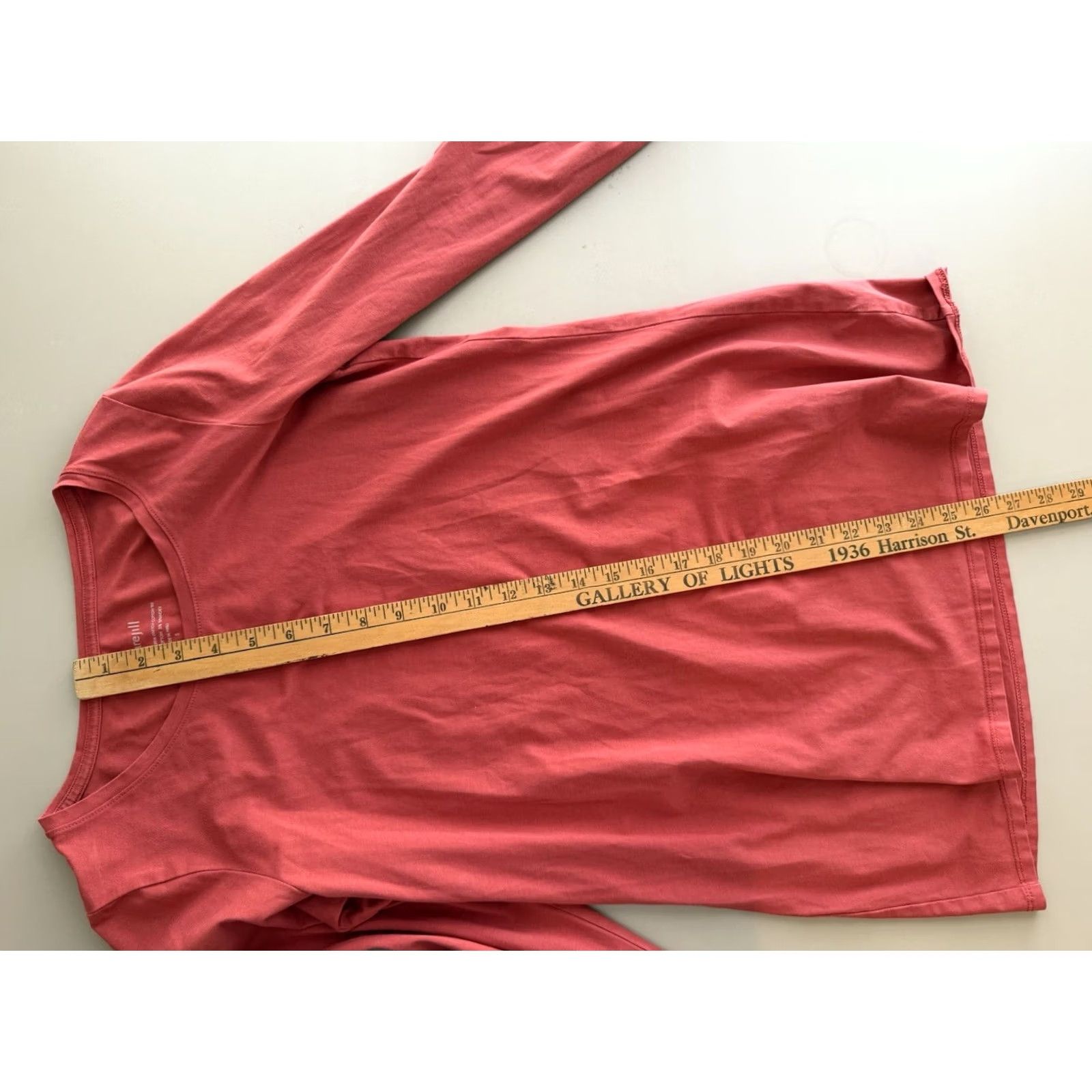 J. Jill J. Jill Women's S Pink Long Sleeve Cotton Tee Basic Minimal Casual Size S / US 4 / IT 40 - 5 Thumbnail