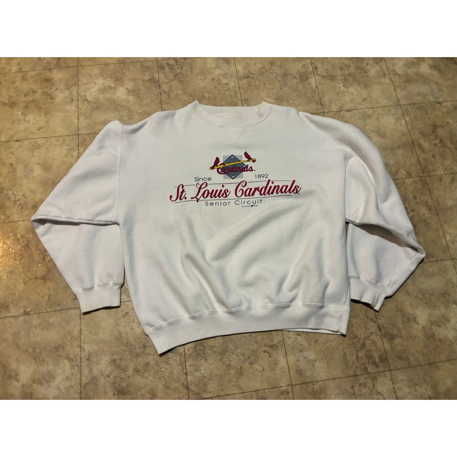 Gear for Sports Vintage 1996 St Louis Cardinals White Sweatshirt Gear Large Size US L / EU 52-54 / 3 - 1 Thumbnail