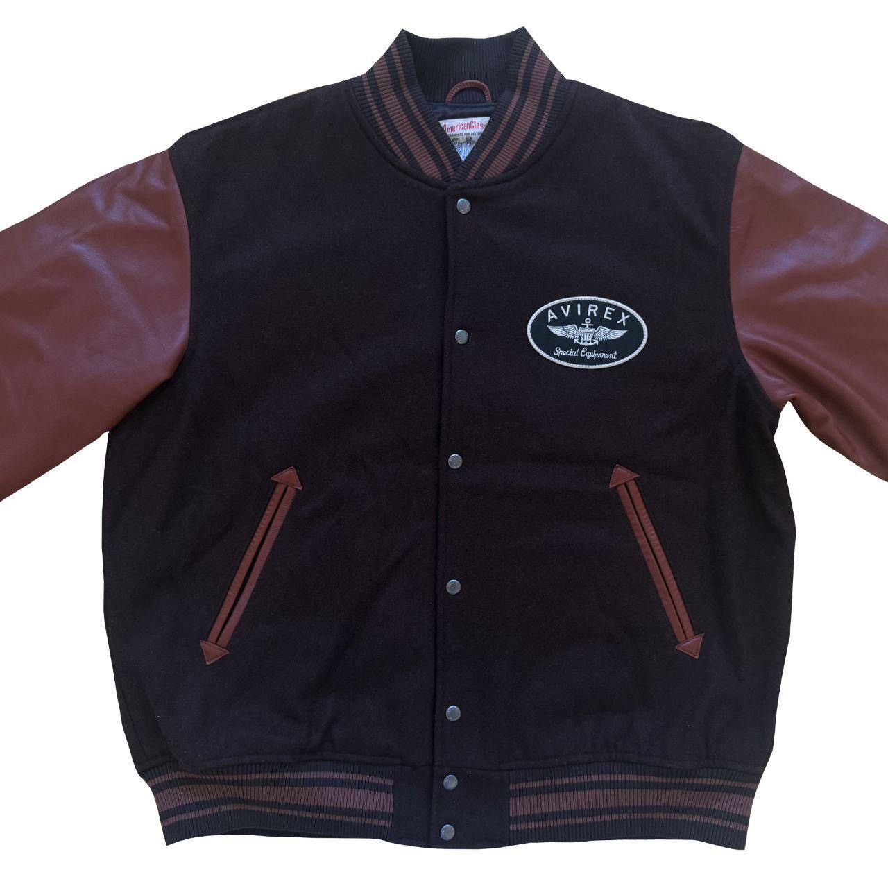 Avirex Avirex Wool & Leather Varsity Jacket Size US XXL / EU 58 / 5 - 4 Thumbnail