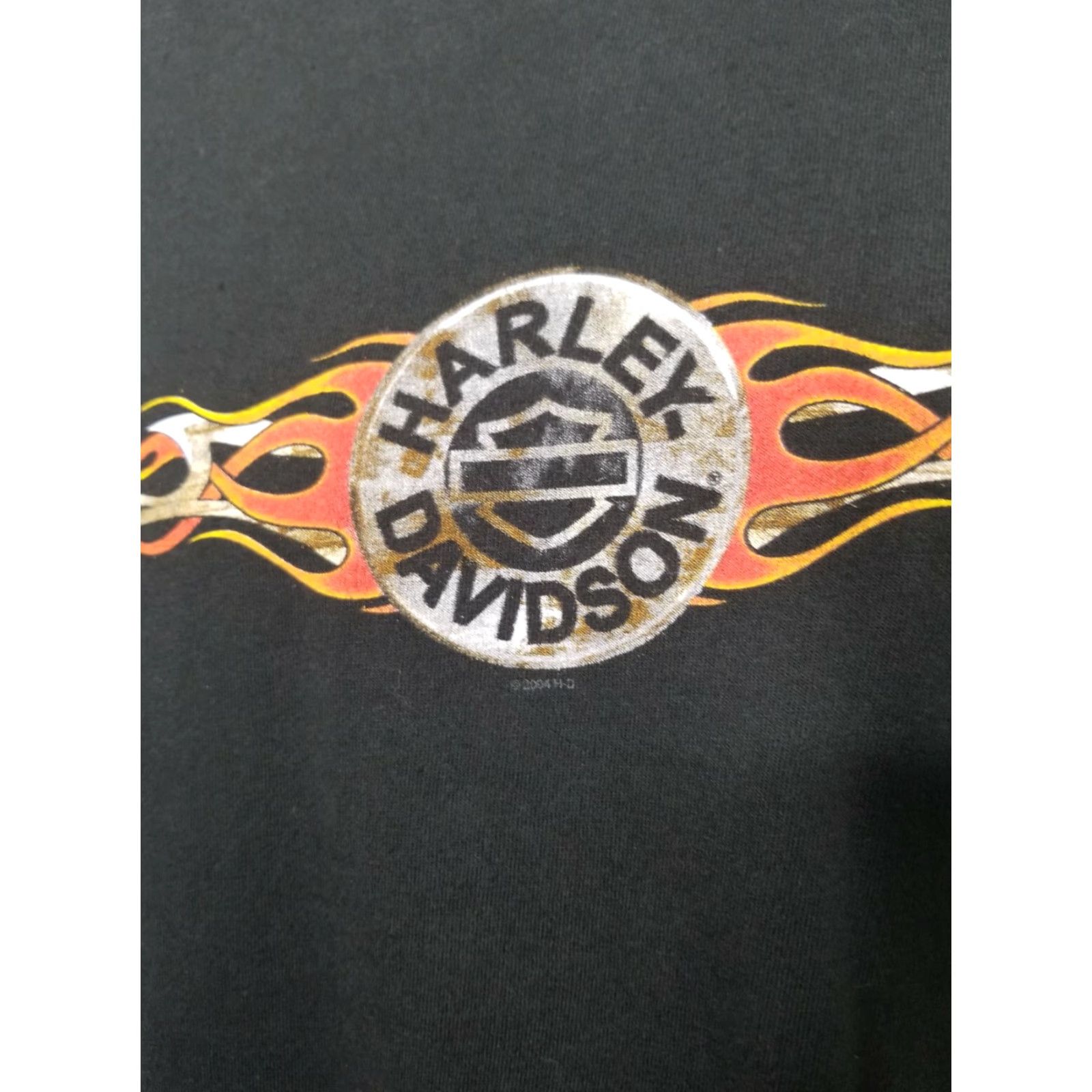 Harley Davidson VINTAGE Harley Davidson Shirt Mens L 2004 Black T Shirt Smithfield NC made in USA Size US L / EU 52-54 / 3 - 2 Thumbnail