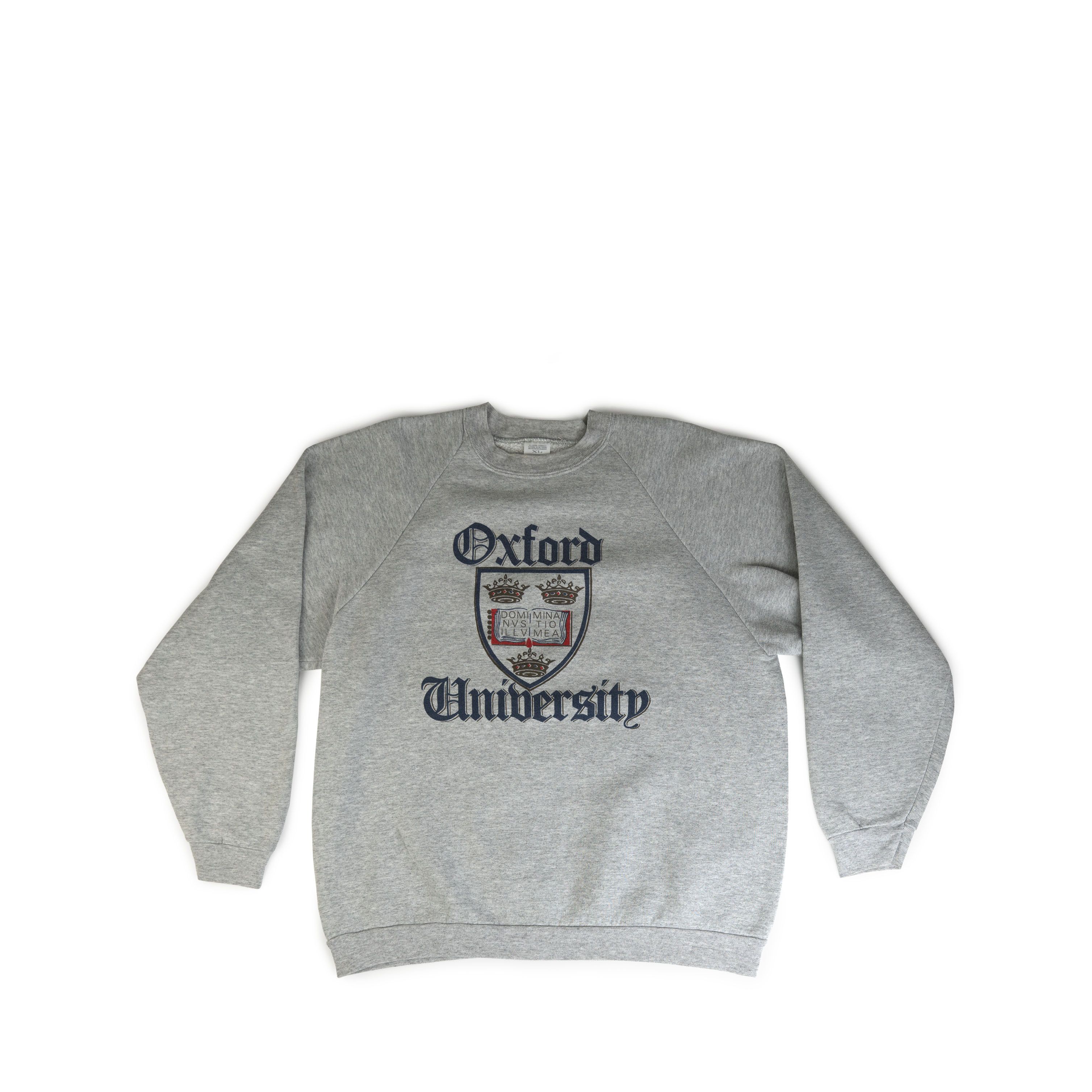 Fruit Of The Loom Vintage 1980's Oxford University Gothic Crewneck Size US XL / EU 56 / 4 - 1 Thumbnail