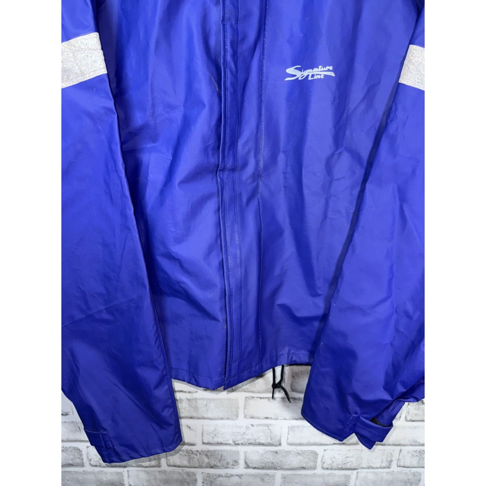 Vintage Dry Rider Signature Line Jacket Men XL Blue Rain Wind Water Repellent Motorcycle Lined Size US XL / EU 56 / 4 - 6 Thumbnail