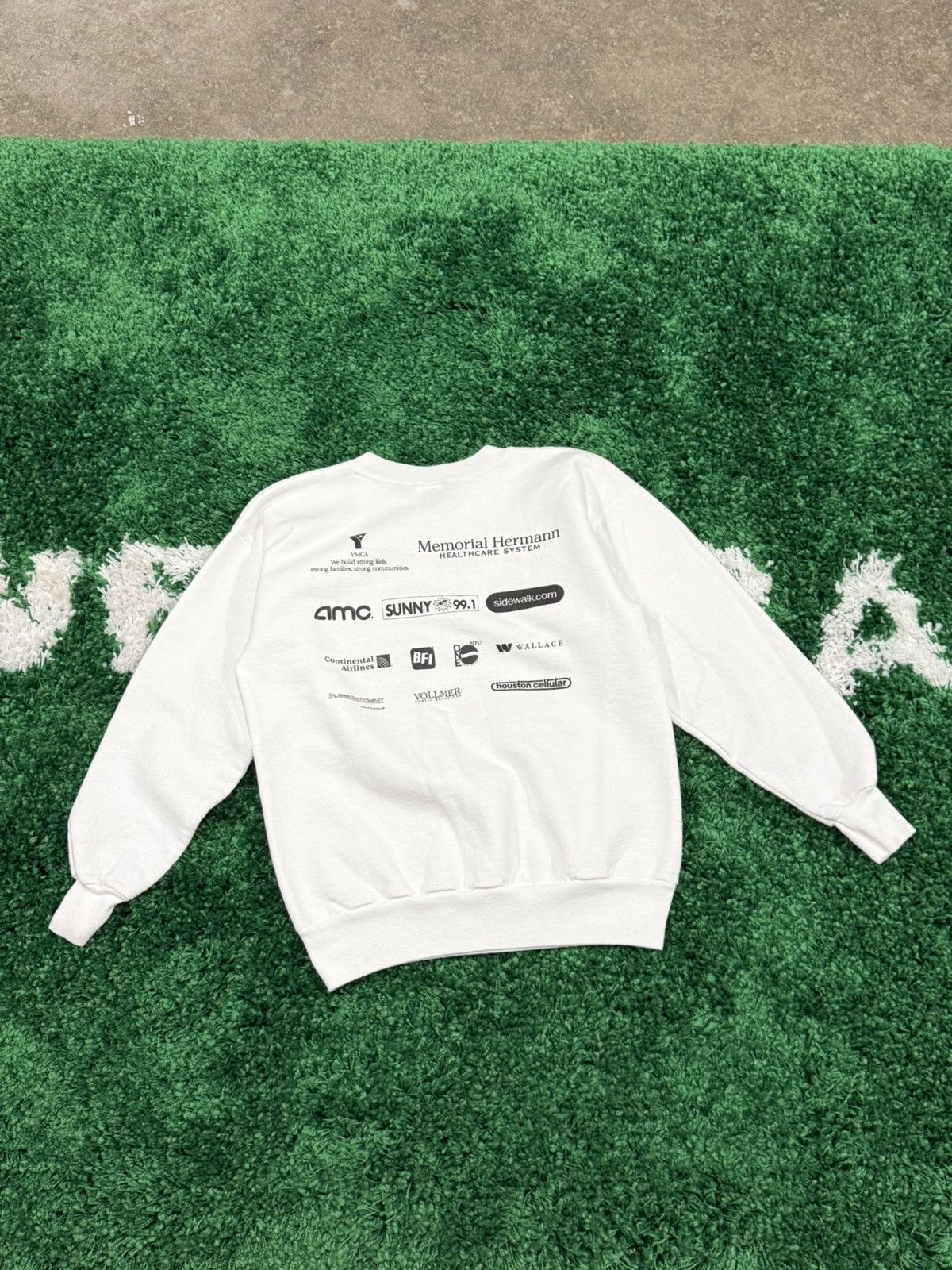 Hanes × Vintage Jingle Bell Run Walk Sweatshirt White Oversized Small 90s Size US S / EU 44-46 / 1 - 4 Thumbnail