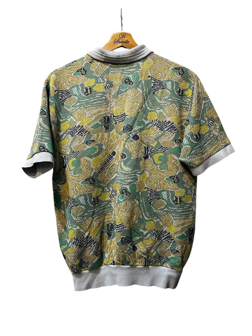 Vintage Vintage Crocodile art rare design fullprint polo tee Size US L / EU 52-54 / 3 - 2 Thumbnail