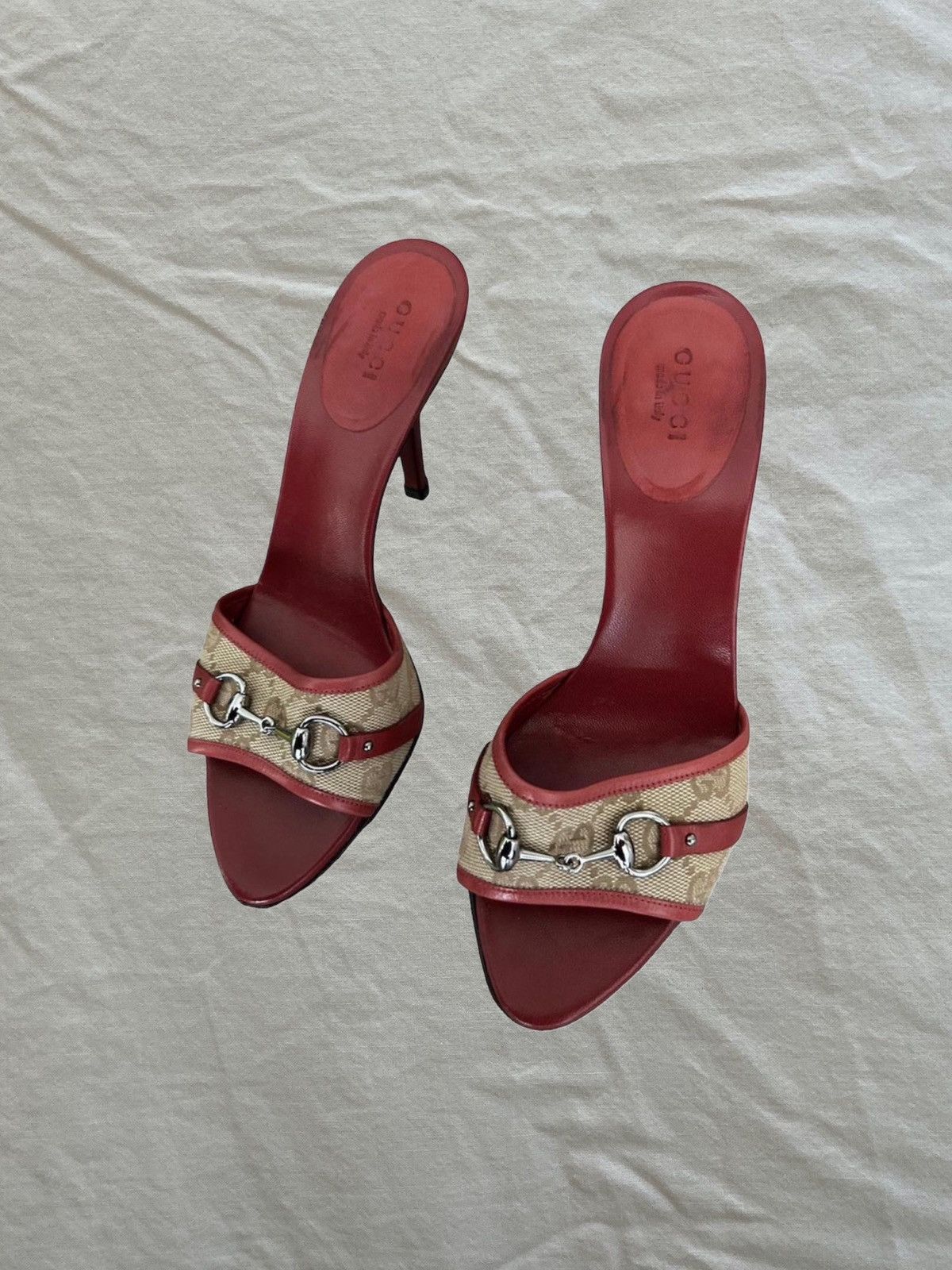 Gucci Archives : monogramed GUCCI mules vintage y2k 2000s Size US 5 / IT 35 - 1 Thumbnail