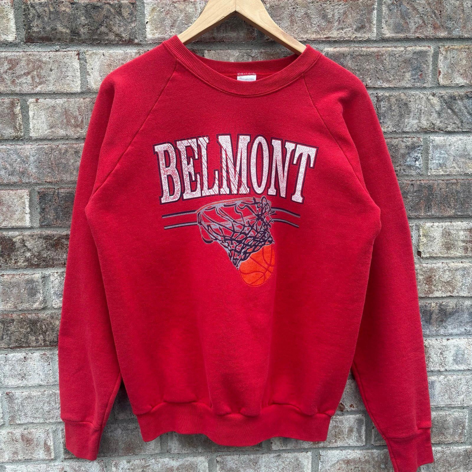 Fruit Of The Loom Vintage 80s Belmont Basketball sweatshirt Size US XL / EU 56 / 4 - 8 Thumbnail