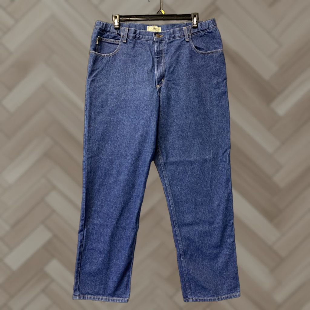 Vintage VINTAGE LL Bean Jeans Men 38x32 Denim Straight USA Blue 80s Retro Size US 38 / EU 54 - 1 Thumbnail