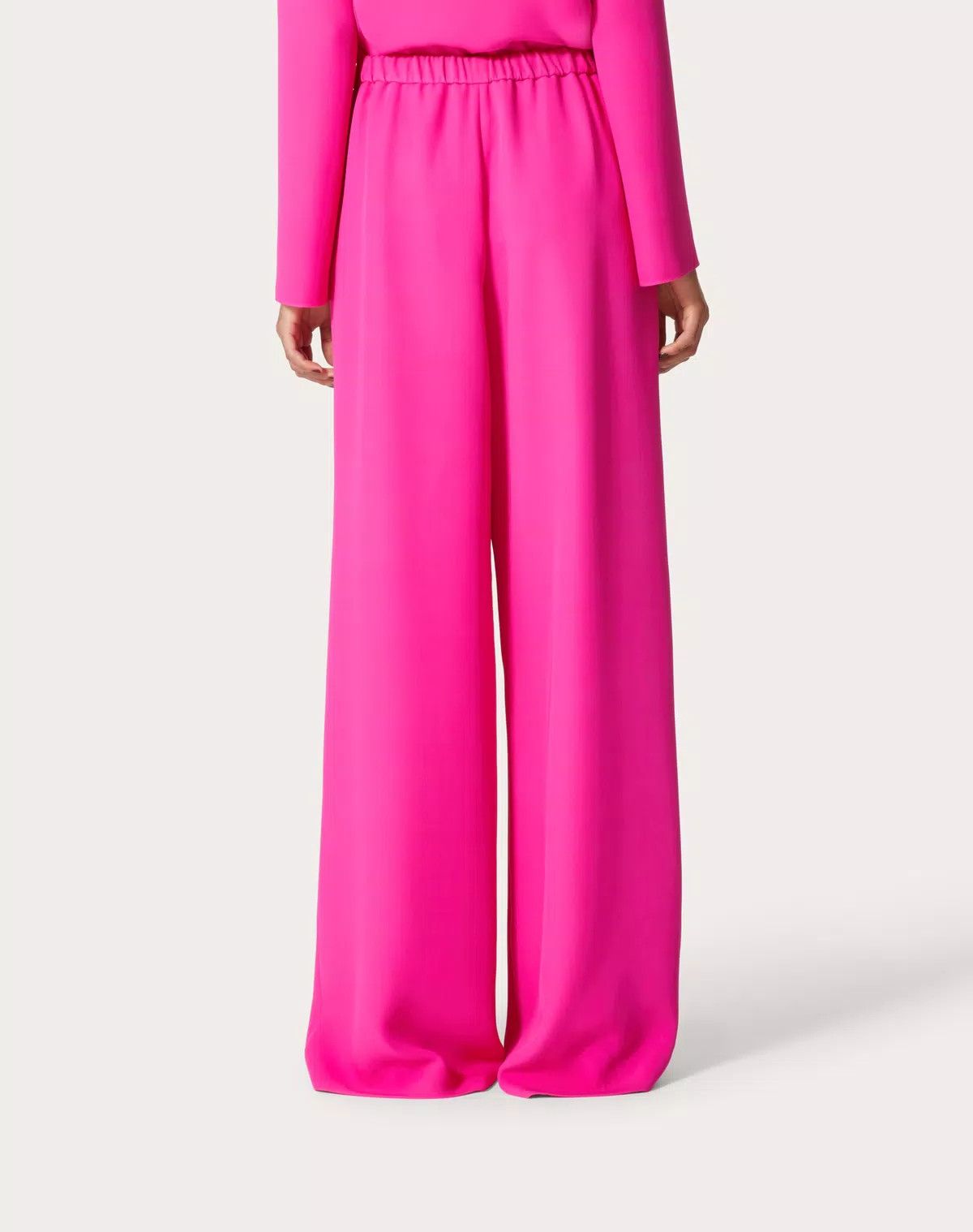 Valentino o1s1wg110625 Cady Couture Trousers in Pink Size 28" / US 6 / IT 42 - 5 Thumbnail