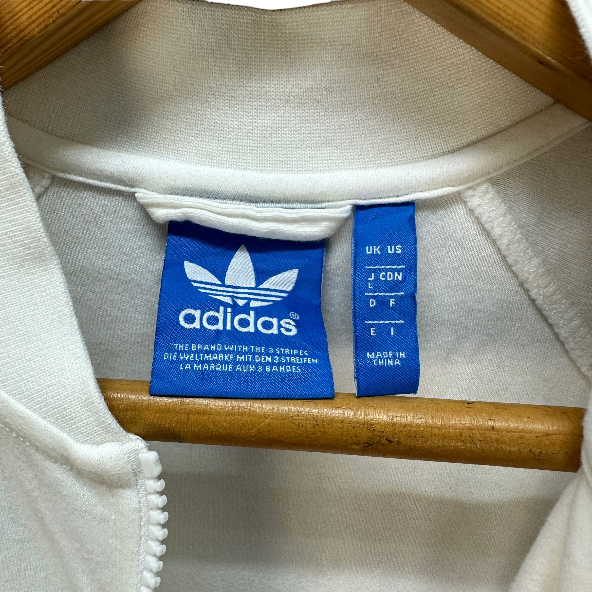 Adidas ADIDAS WHITE BOMBER SWEATER #9081-55 Size US L / EU 52-54 / 3 - 8 Thumbnail