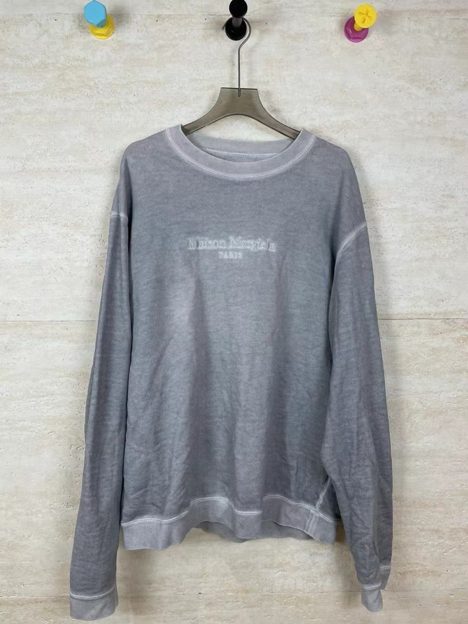 Maison Margiela Maison Margiela Washed gray old sweatshirt 2501-Nextarrow Size US L / EU 52-54 / 3 - 1 Thumbnail