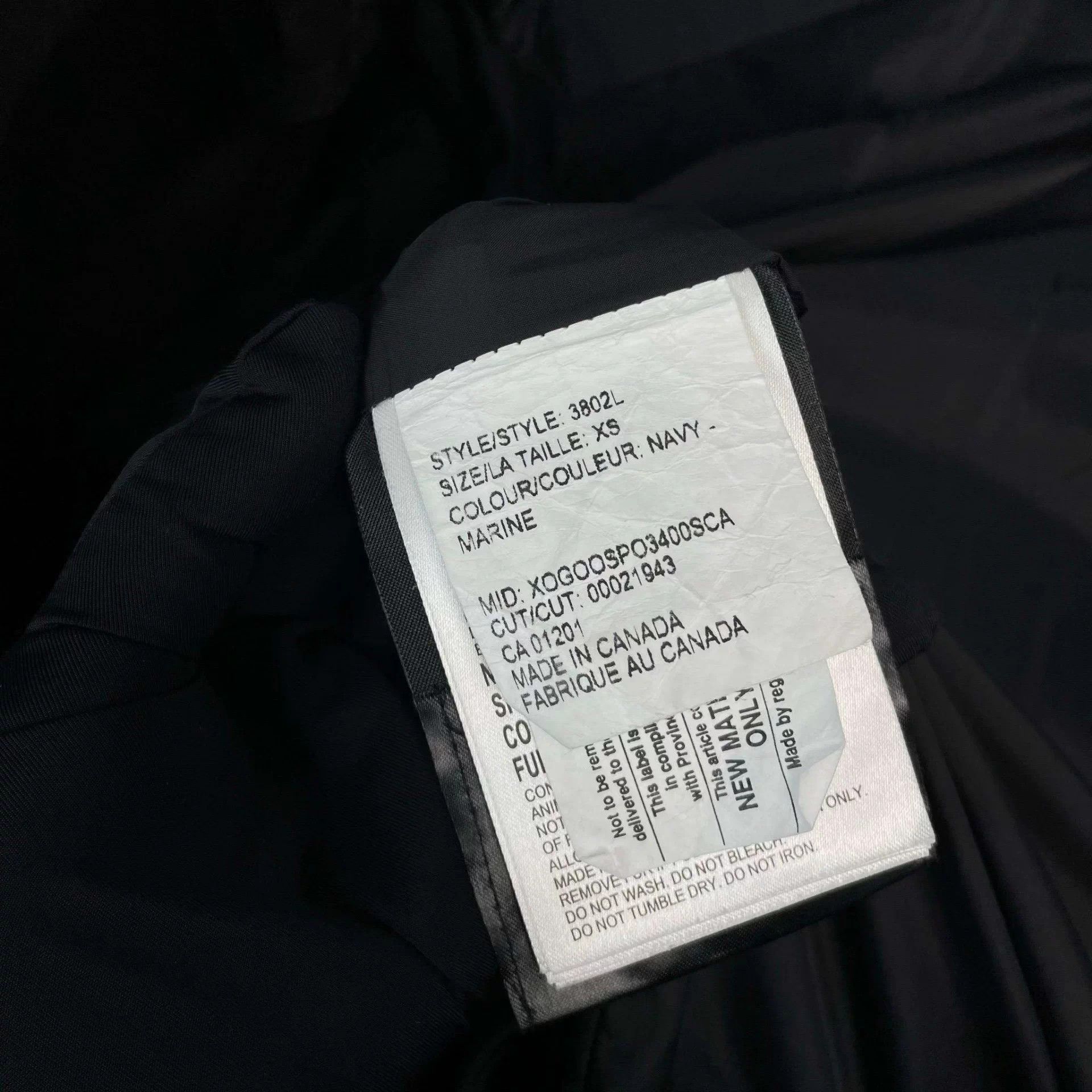 Canada Goose Canada Goose Polyester Down Jacket XS Black Sporty Size XS / US 0-2 / IT 36-38 - 8 Thumbnail