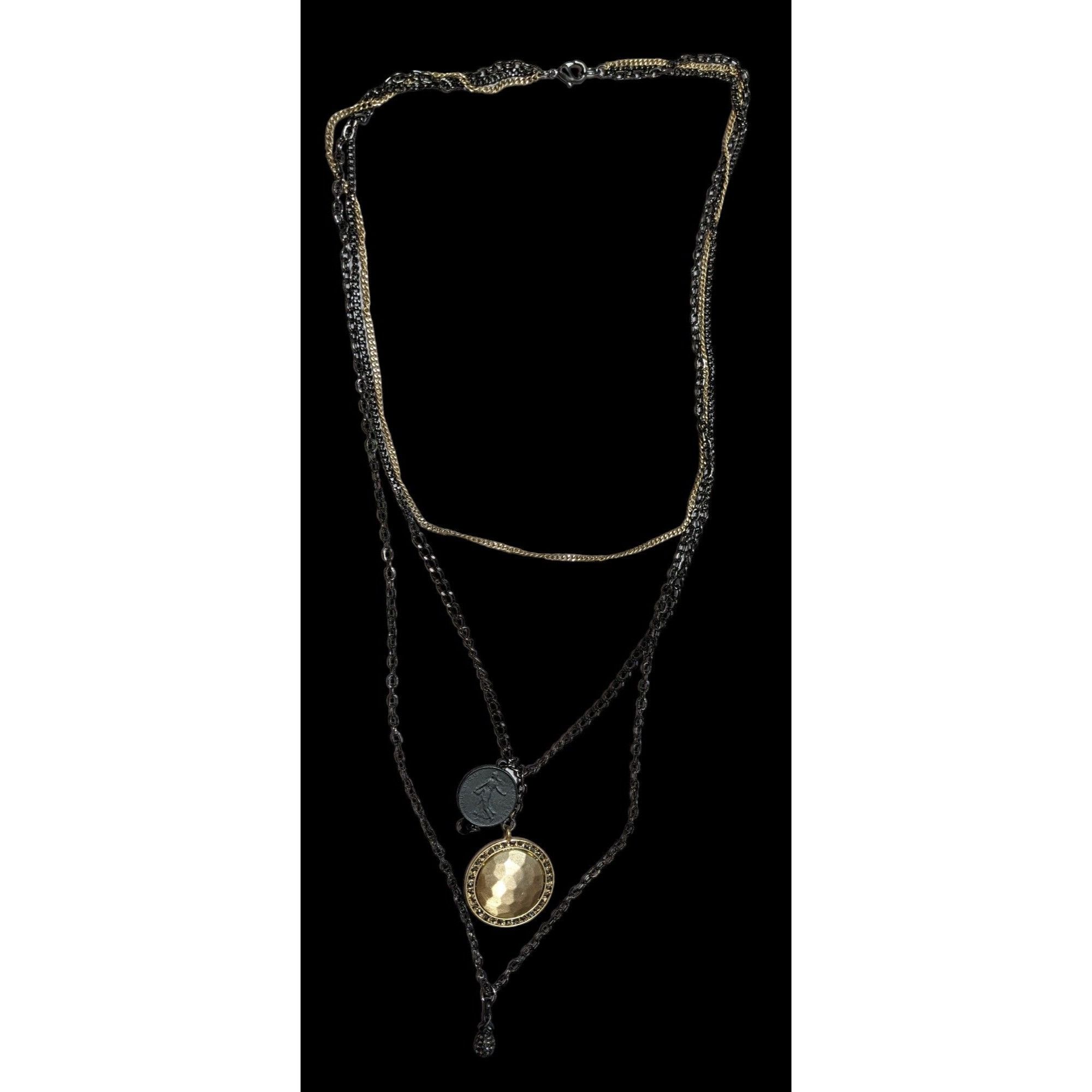 Other Multilayer Medallion Necklace Size ONE SIZE - 2 Thumbnail