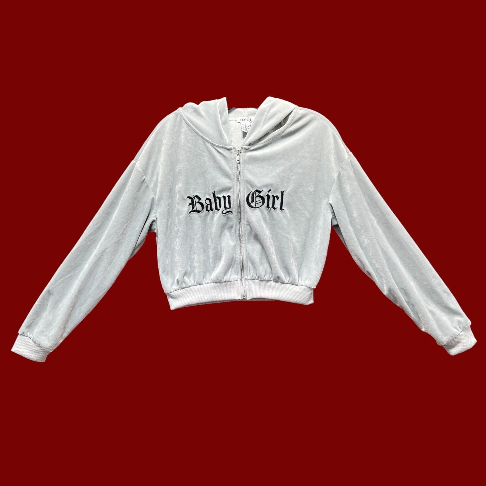 rue21 Rue 21 - Women's Long Sleeve Hooded Sweatshirt - Grey - Smal Size S / US 4 / IT 40 - 1 Thumbnail