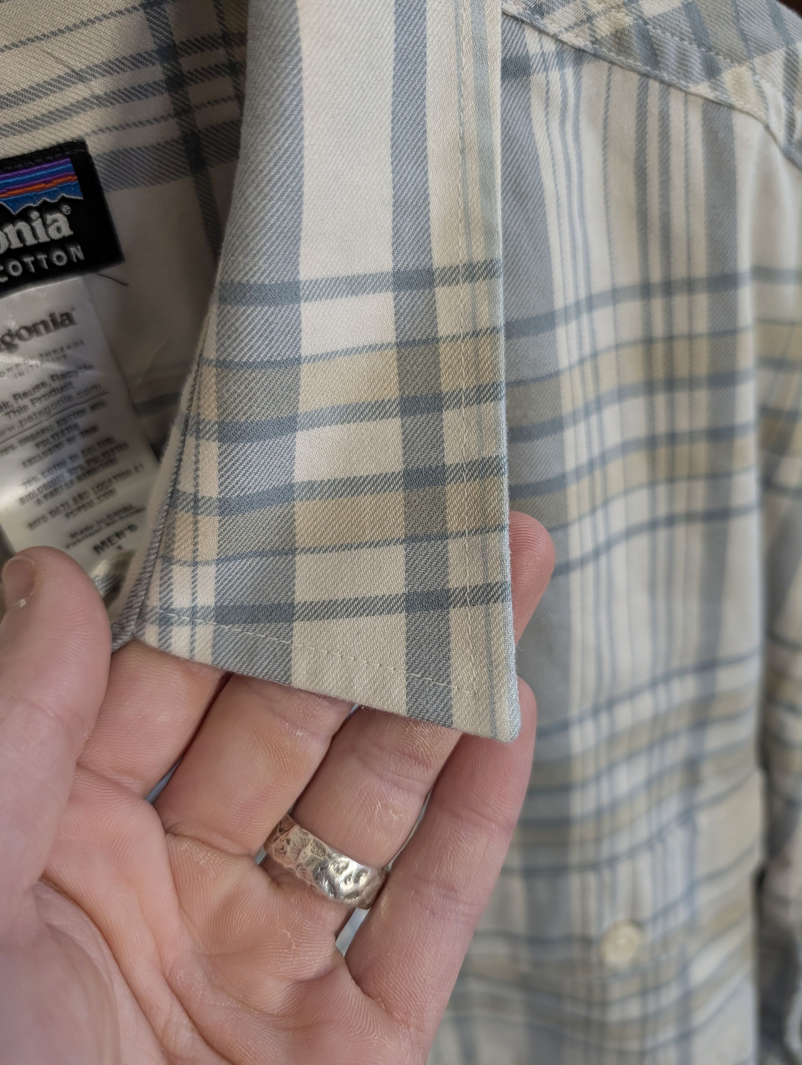 Patagonia Light flannel plaid organic dual chest pocket shirt Size US L / EU 52-54 / 3 - 5 Thumbnail